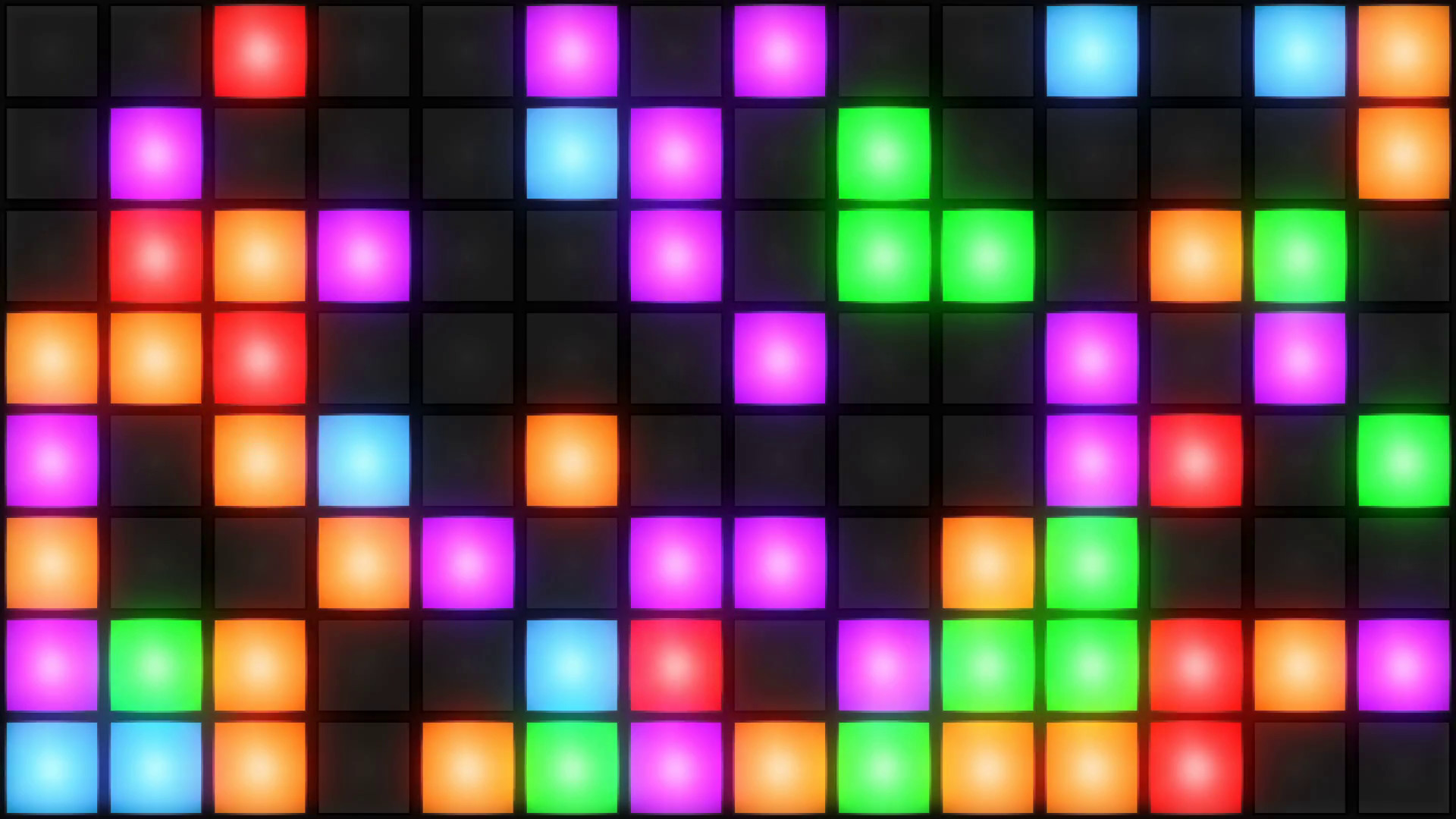 1920x1080 Colorful Disco nightclub dance floor wall glowing light grid background vj  loop Motion Background - Storyblocks Video