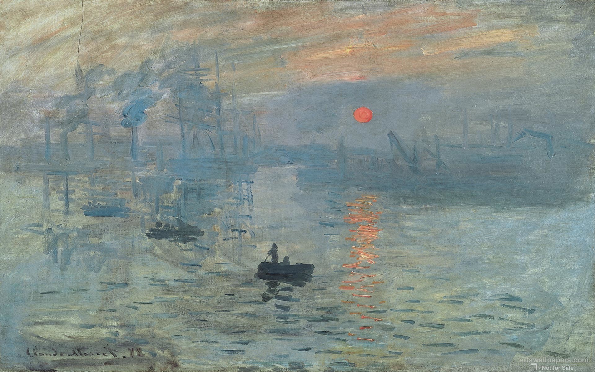 1920x1200 Painting Claude Monet - Sunrise wallpapers and images - wallpapers ... |  Download Wallpaper | Pinterest | Claude monet, Monet and Painting wallpaper