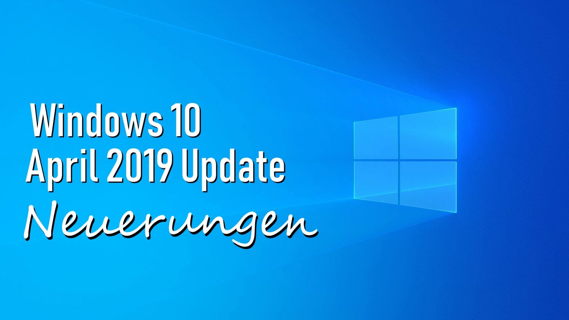 1920x1080 Windows 10 April 2019 Update soll es heiÃen, wenn es dann fertiggestellt  ist. Dies verrÃ¤t Microsofts aktuellste Windows Insider-Build selbst, ...