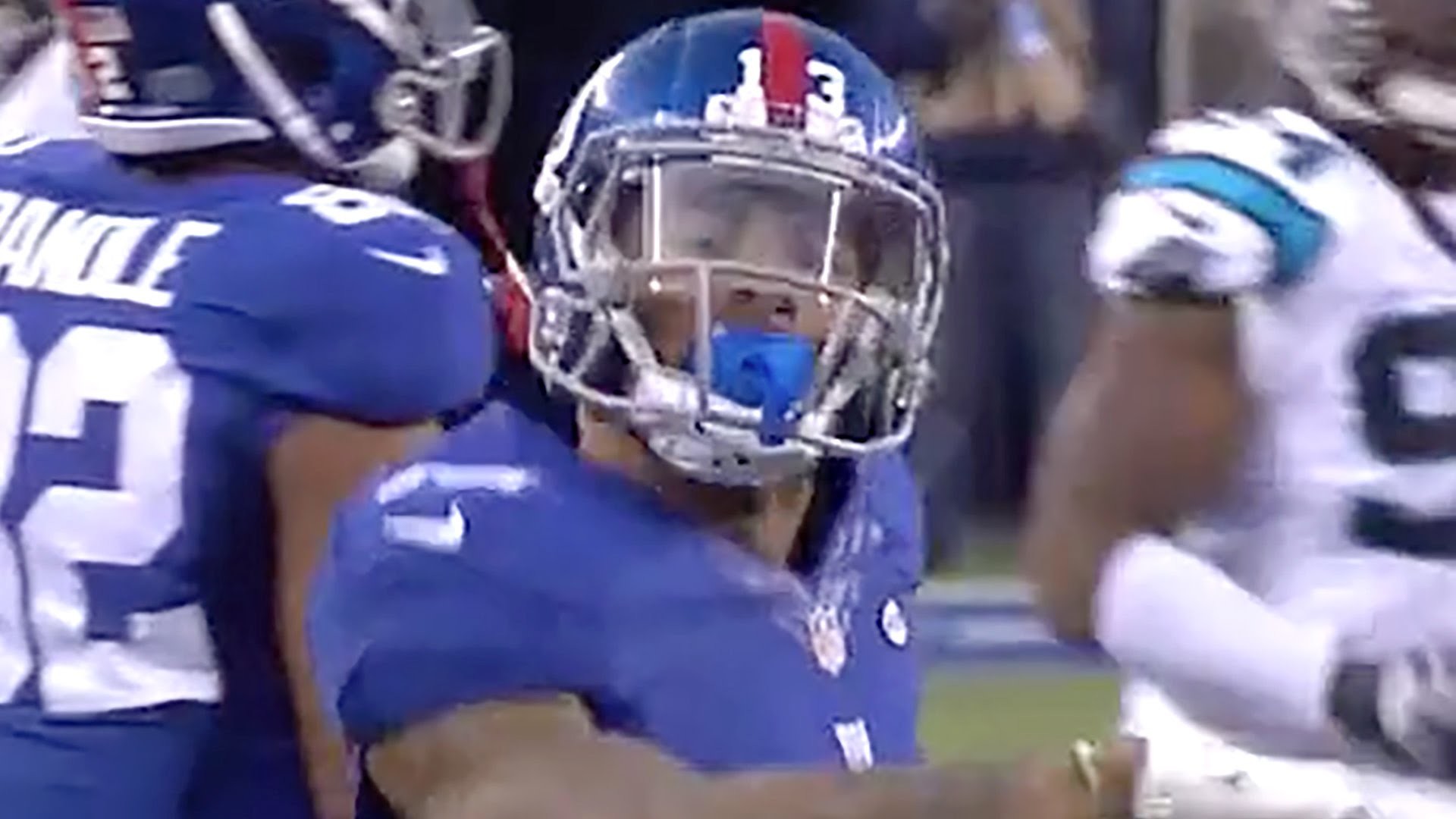 1920x1080 Odell Beckham Jr. Trolls Cam Newton, Does Dab After Catch YouTube