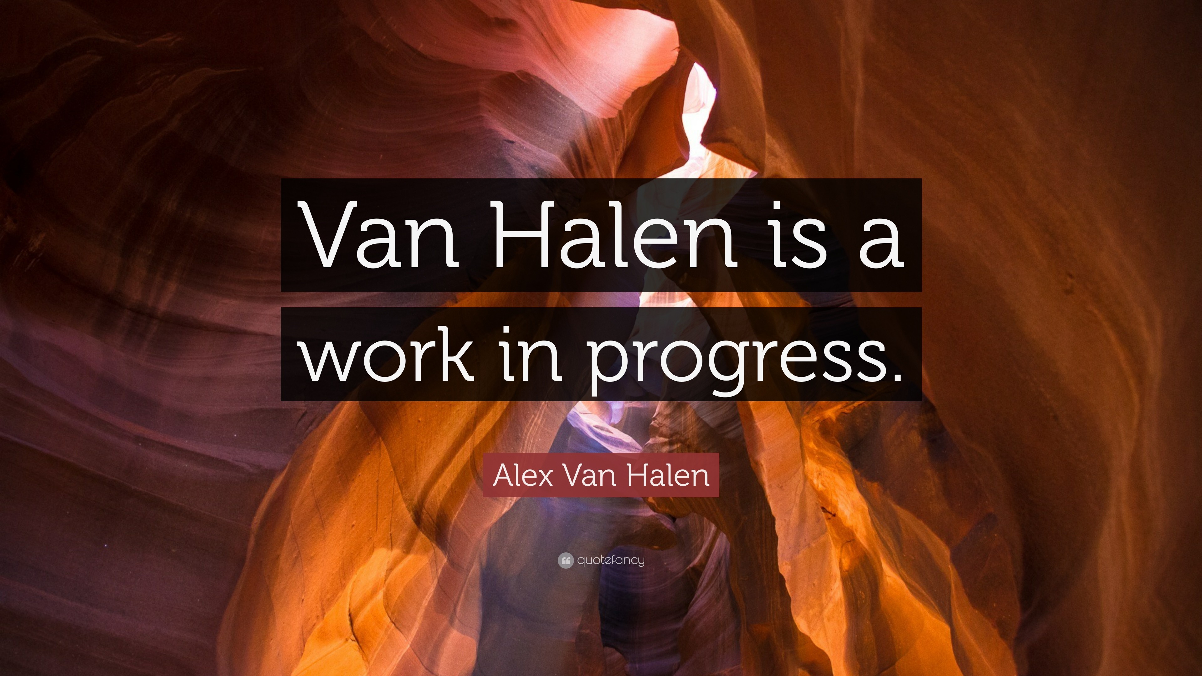 3840x2160 Alex Van Halen Quote: “Van Halen is a work in progress.”