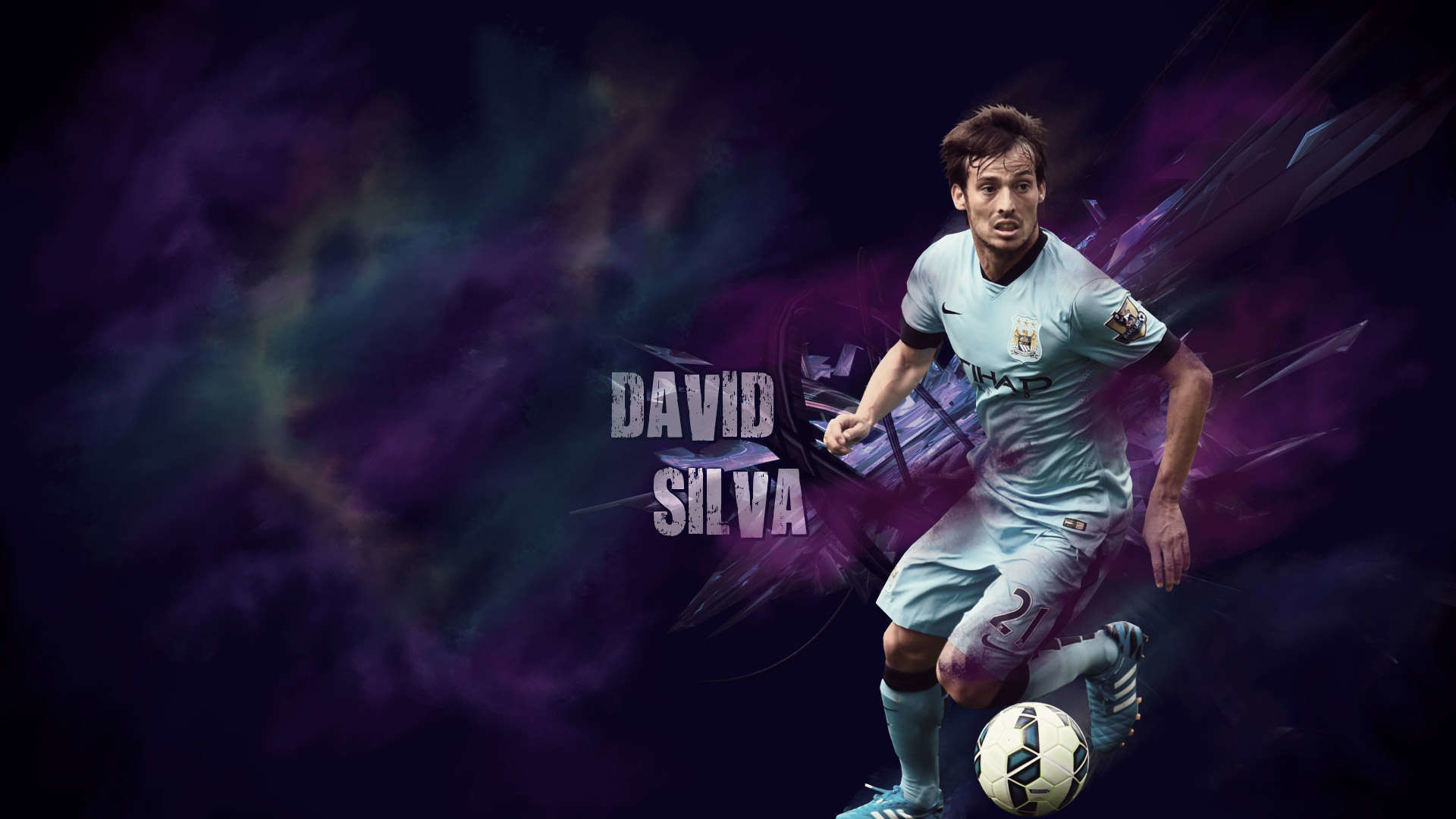 1920x1080 David Silva Manchester City Wallpaper