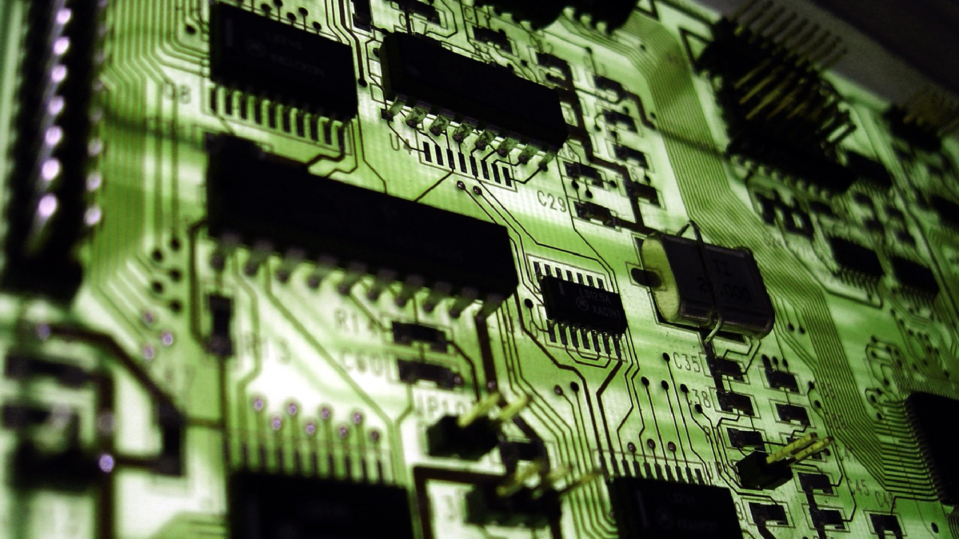1920x1080 chip, microchip, green