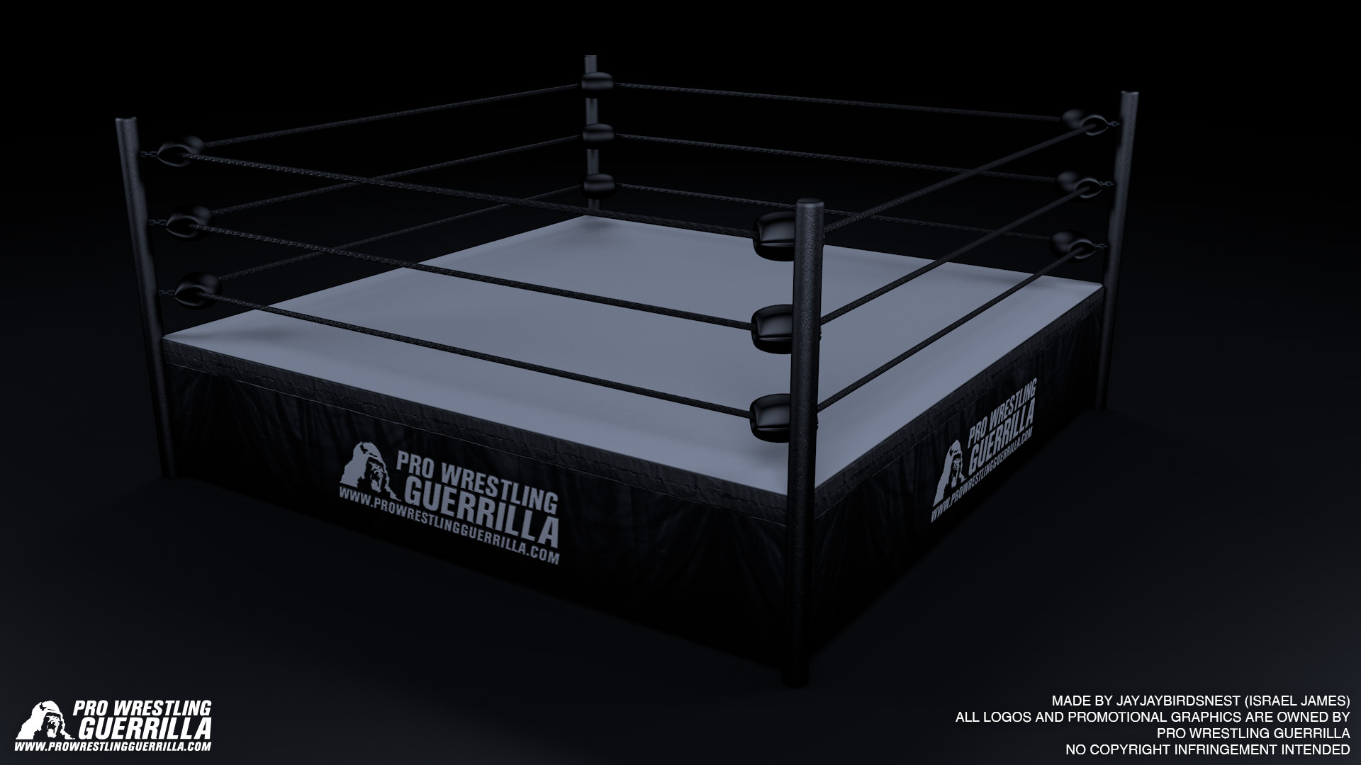 1920x1080 Pro Wrestling Guerrilla 3D Wrestling Ring By Jayjaybirdsnest On ..
