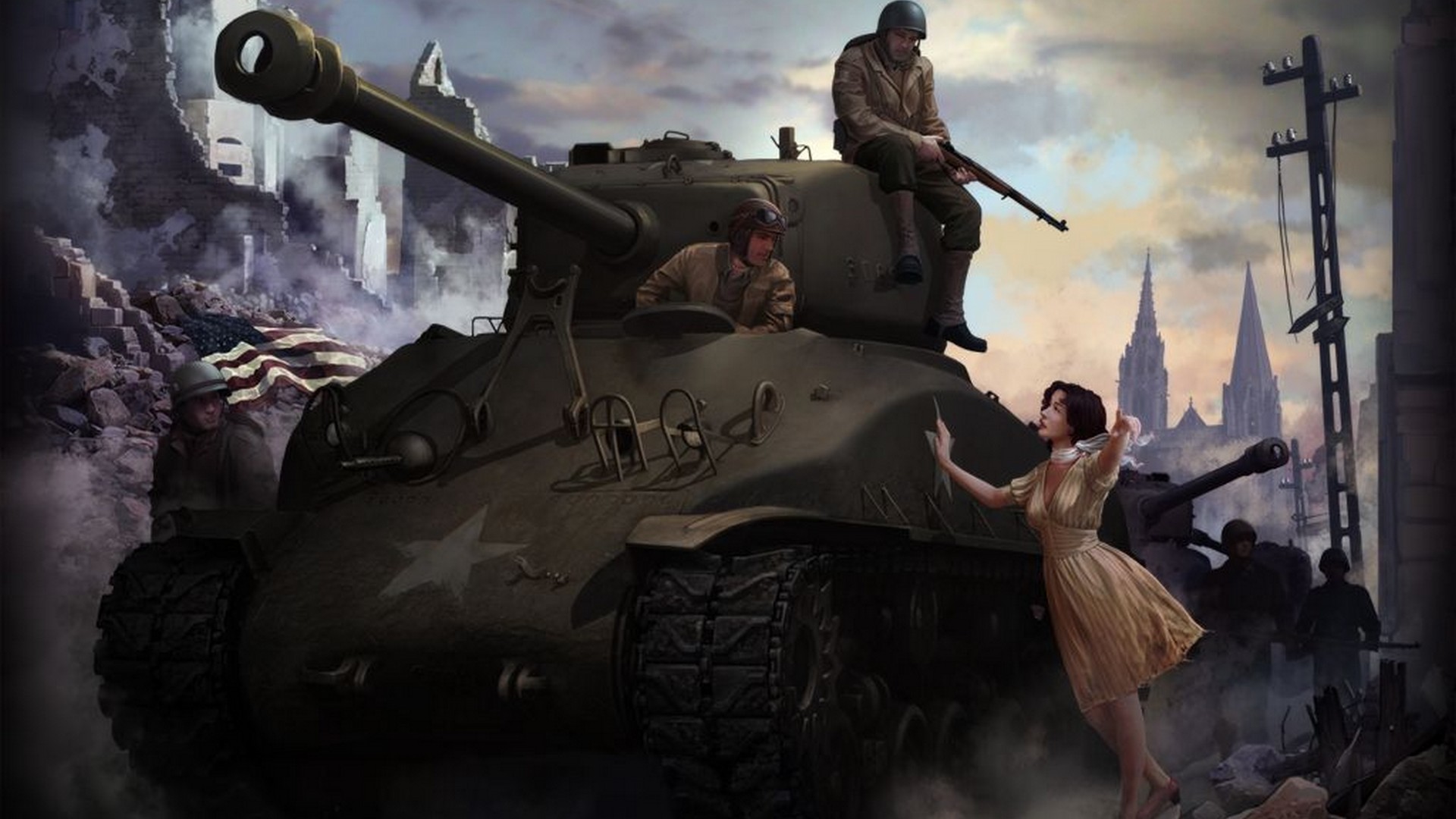 1920x1080 M4 Sherman Wallpapers by Mohammed Chambers #4