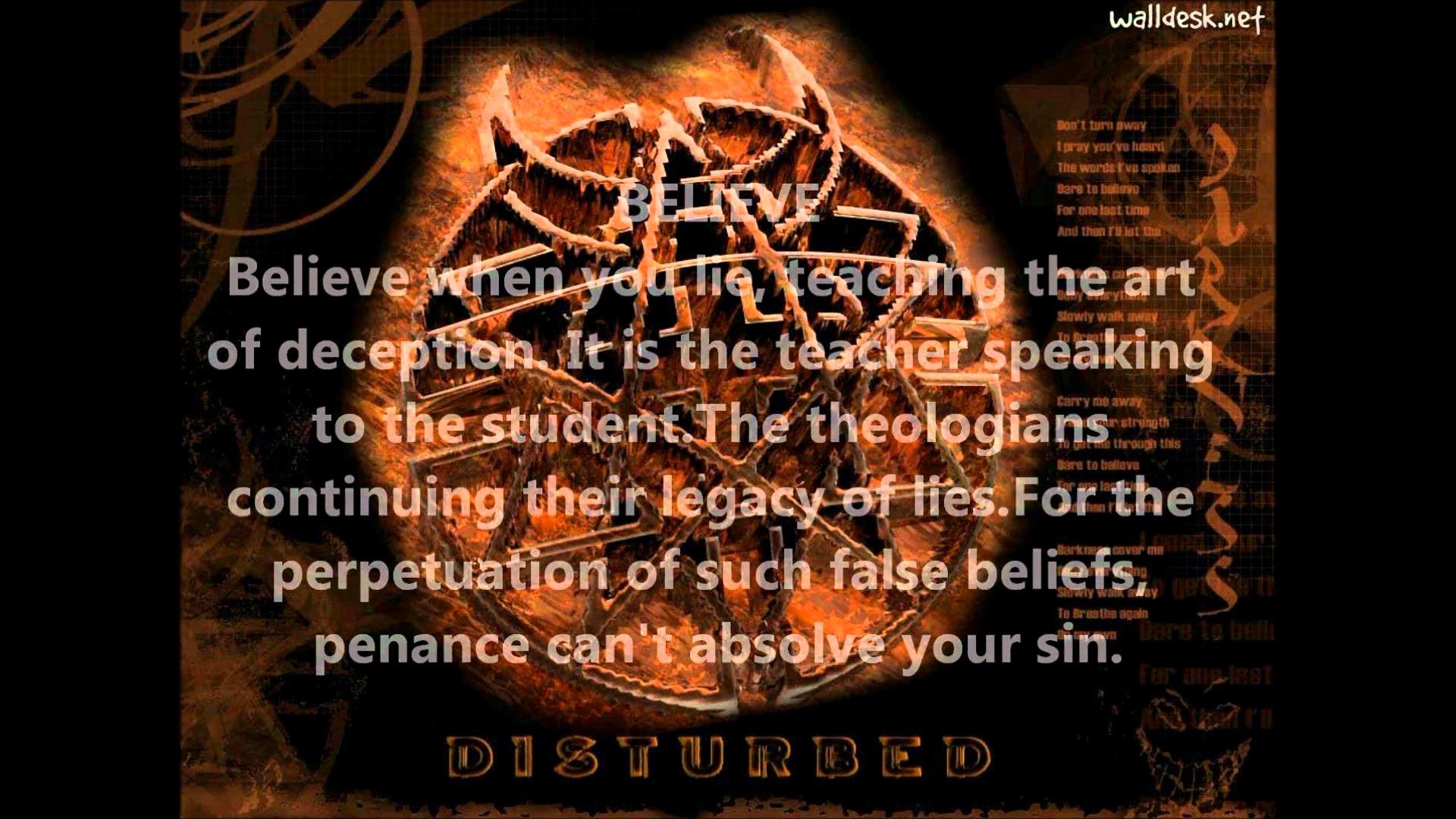 1920x1080 Disturbed Song Meanings - "Believe" - YouTube