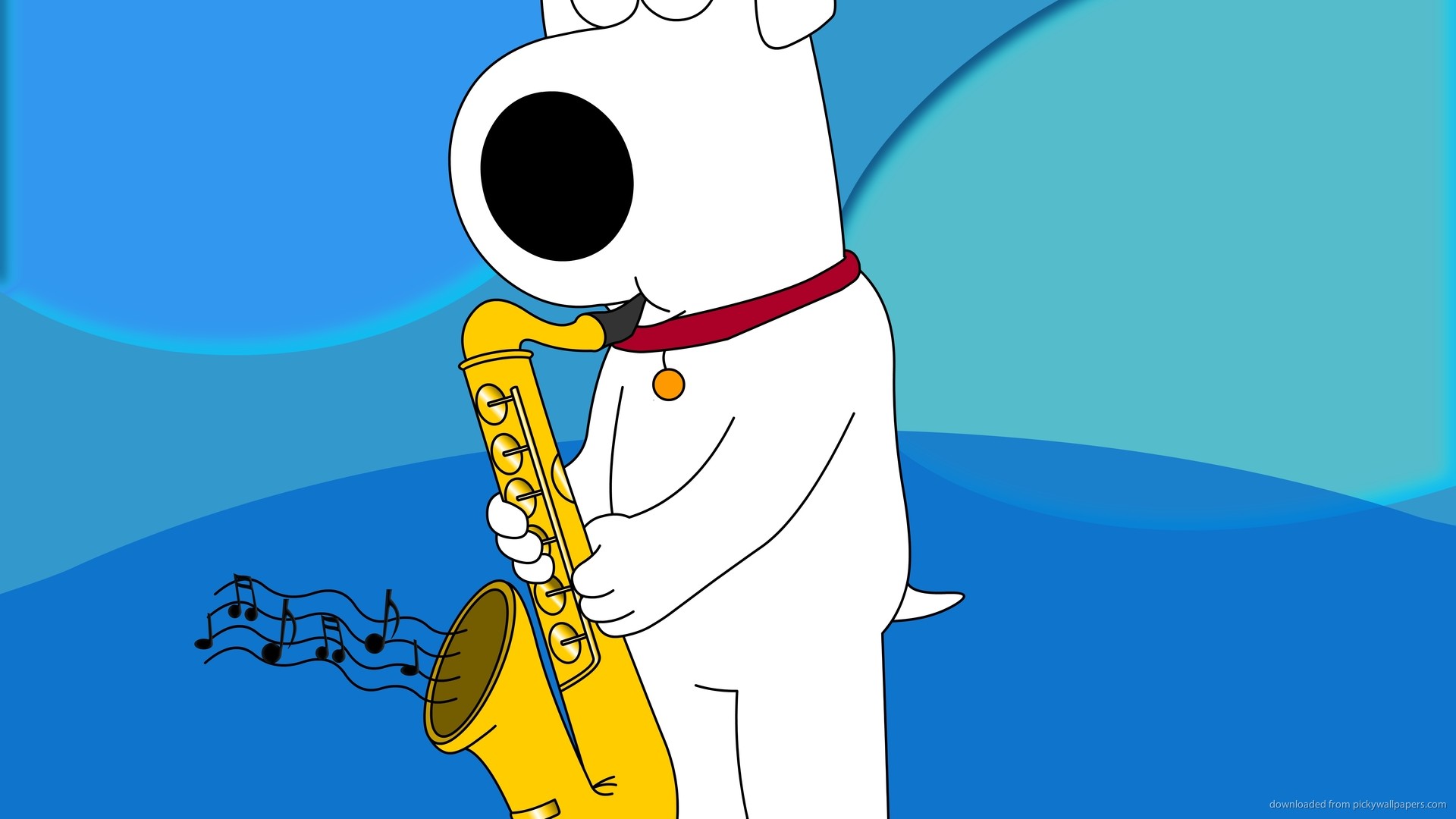 1920x1080 Brian Griffin Playing Saxophone picture