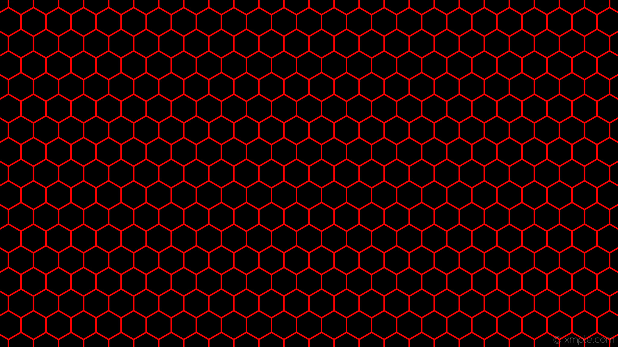 2048x1152 wallpaper beehive red black hexagon honeycomb #000000 #ff0000 0Â° 5px 83px