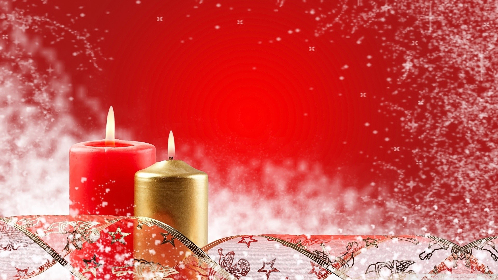 1920x1080 two_christmas_candles-wallpaper