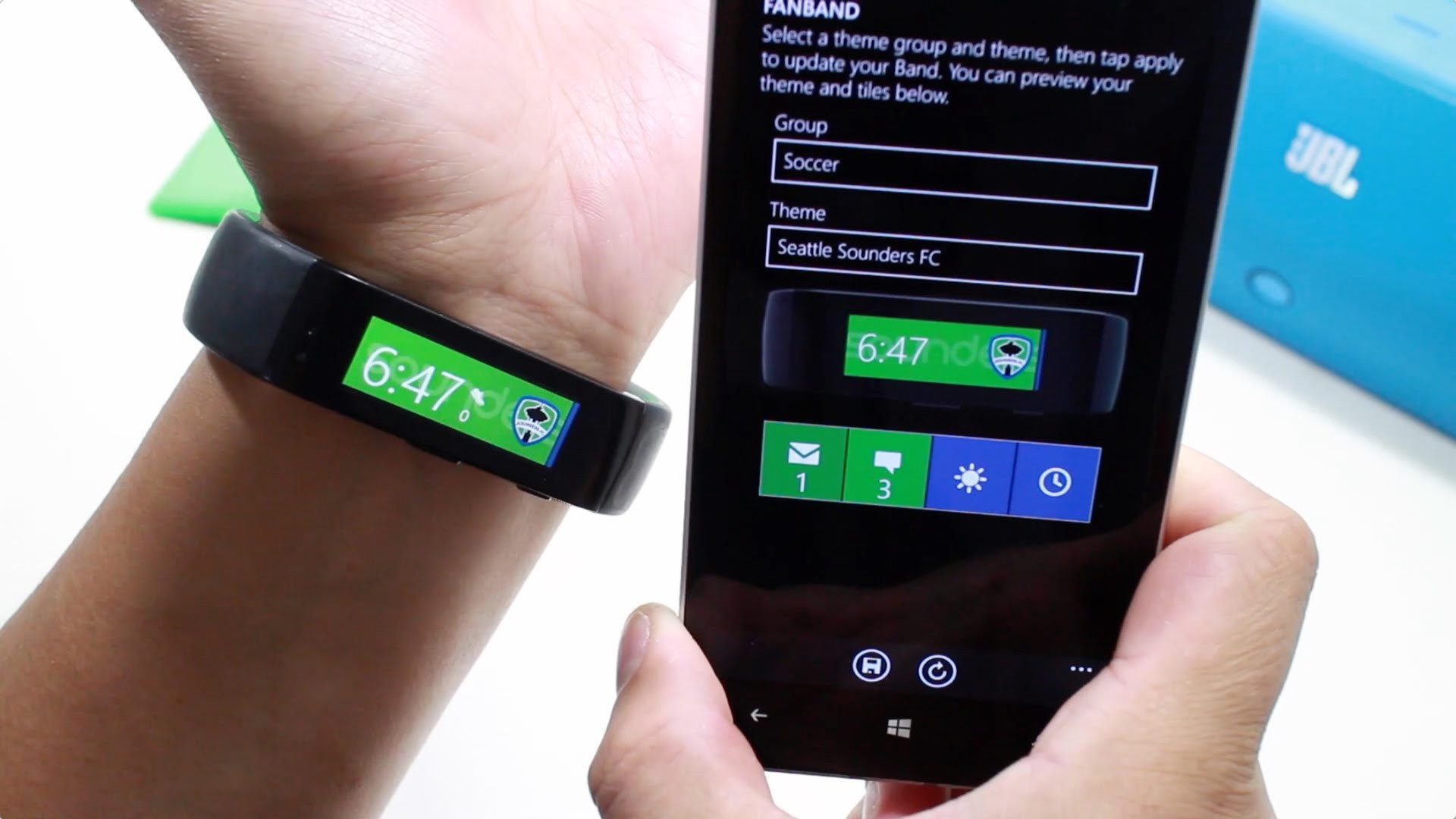 1920x1080 Fanband customizes your Microsoft Band's theme with your favorite sports  team | Windows Central