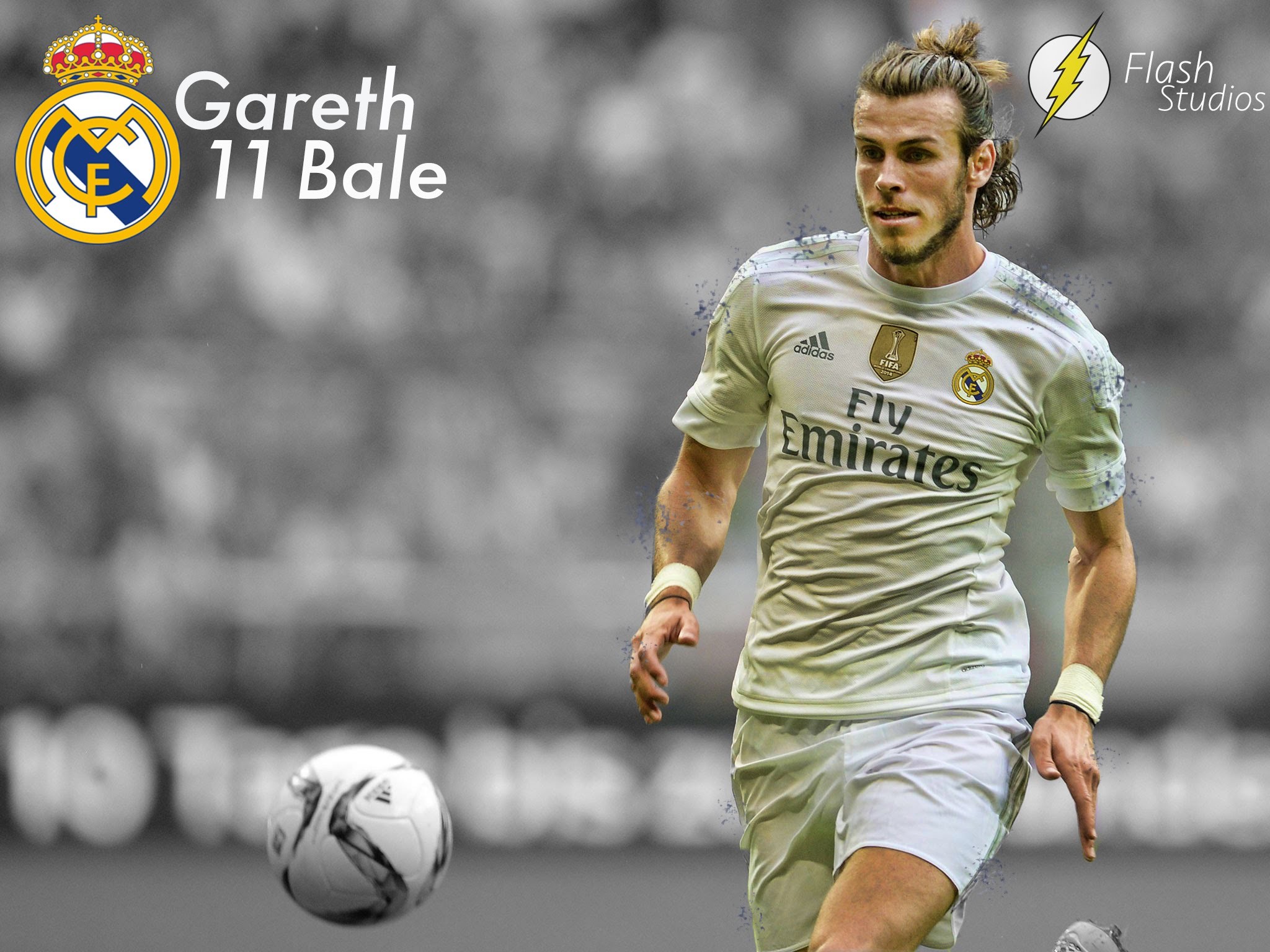 2048x1536 Flash Studios Speed Art #4 - Gareth Bale Edit!