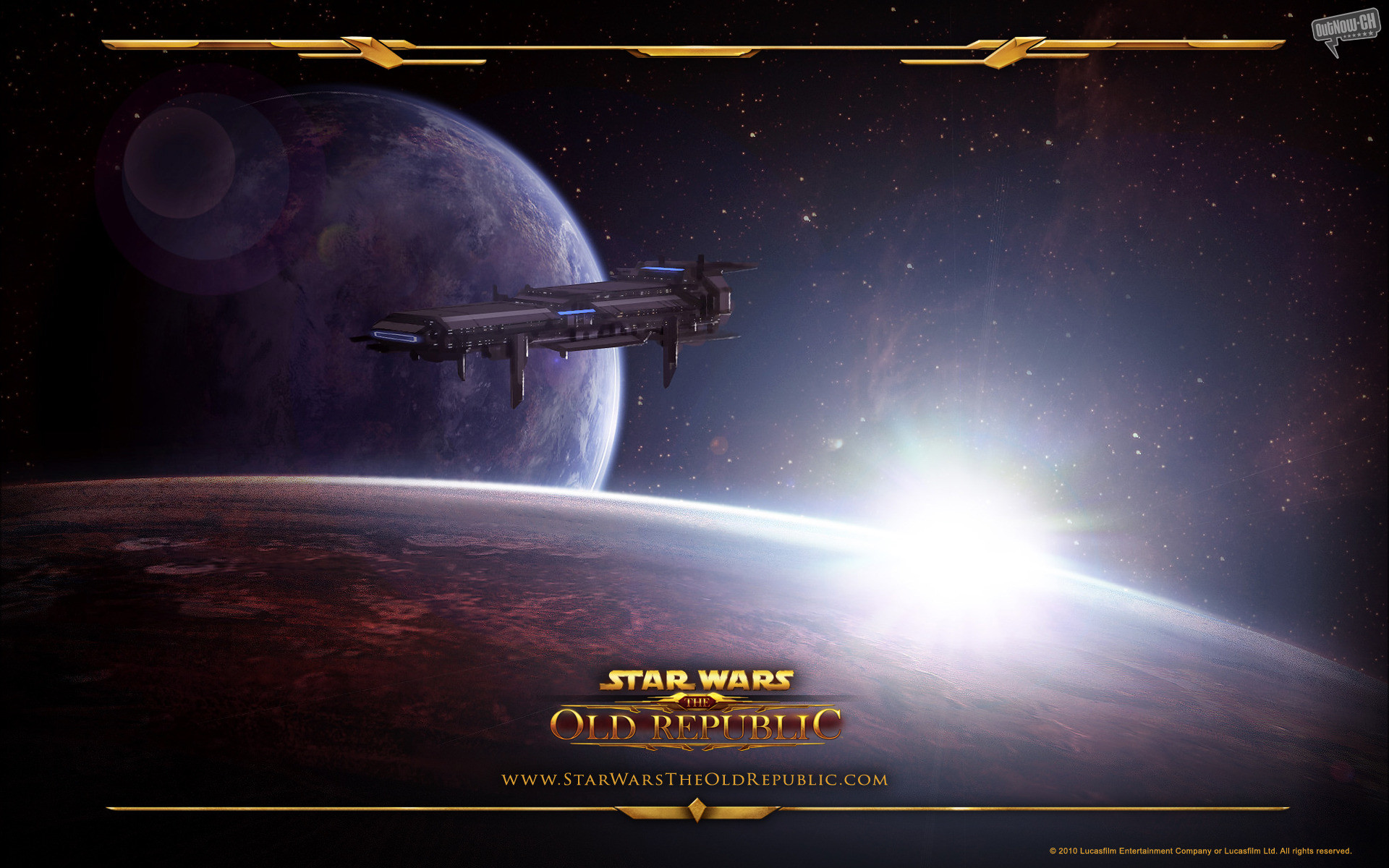 1920x1200 Video Game - Star Wars: The Old Republic Game Star Wars Republic Spaceship  Planet Space