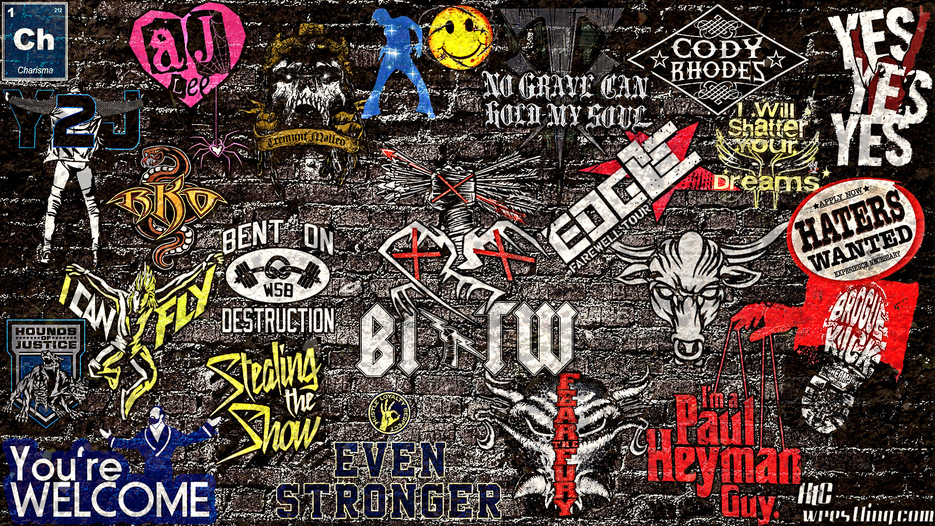 1920x1080 WWE Sticker 2013