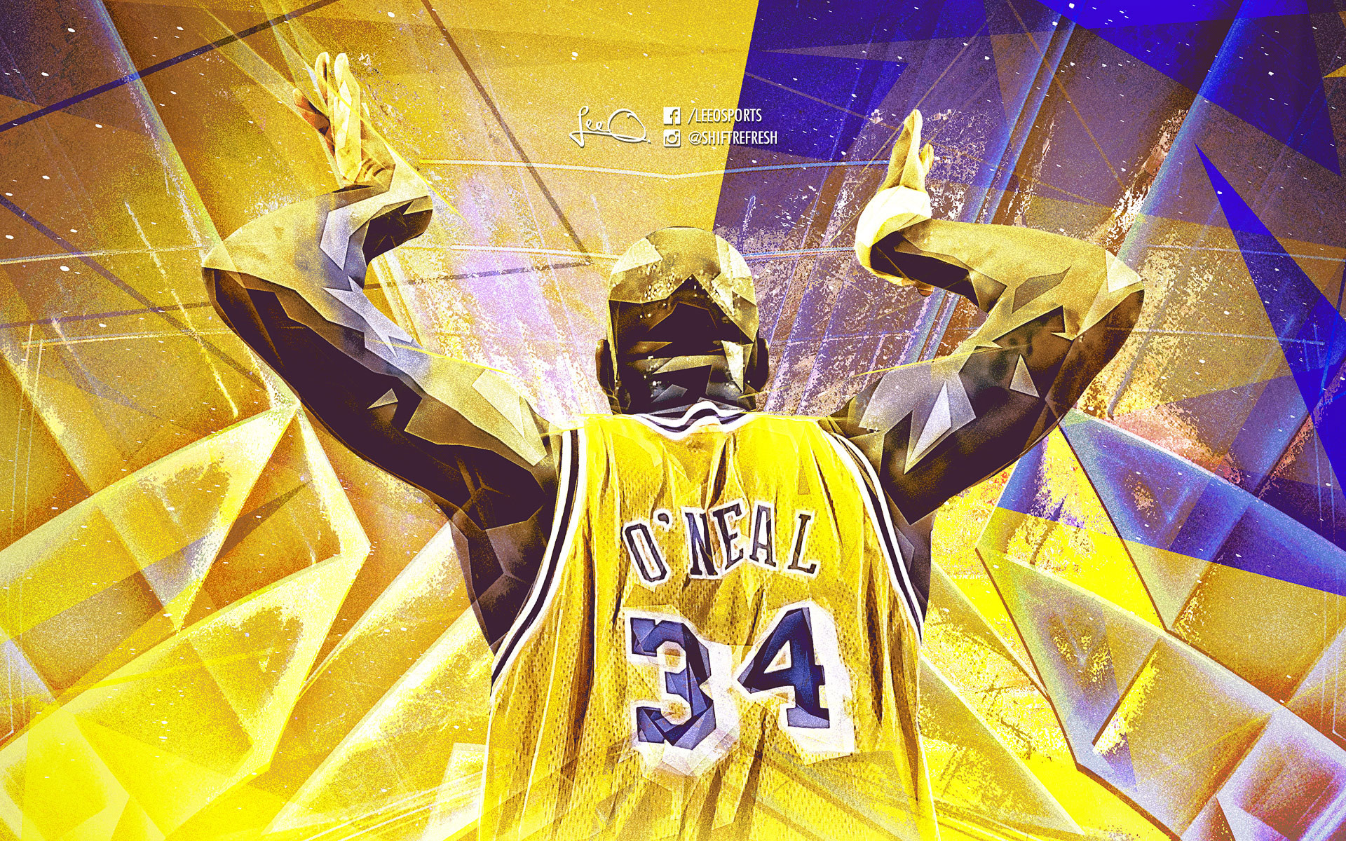 1920x1200 Shaquille O' Neal LA Lakers  Wallpaper