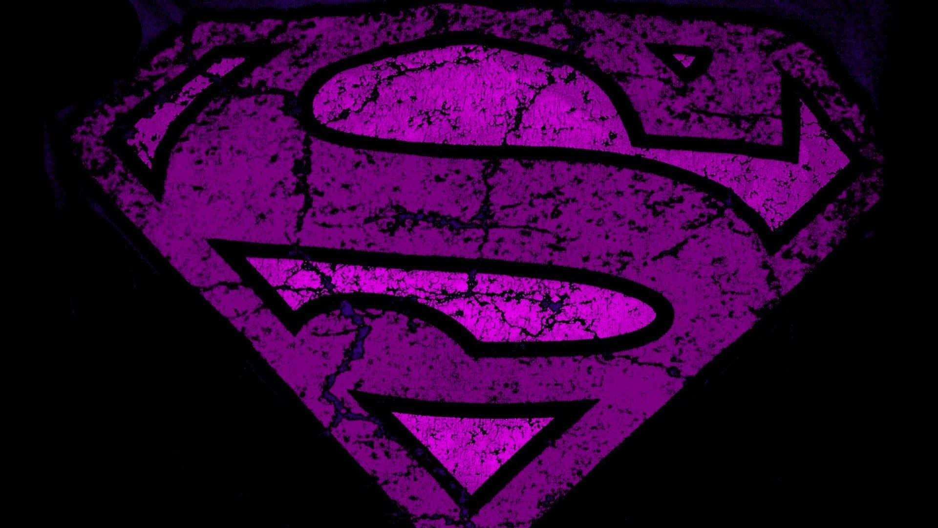 1920x1080  Purple superman logo Wallpaper