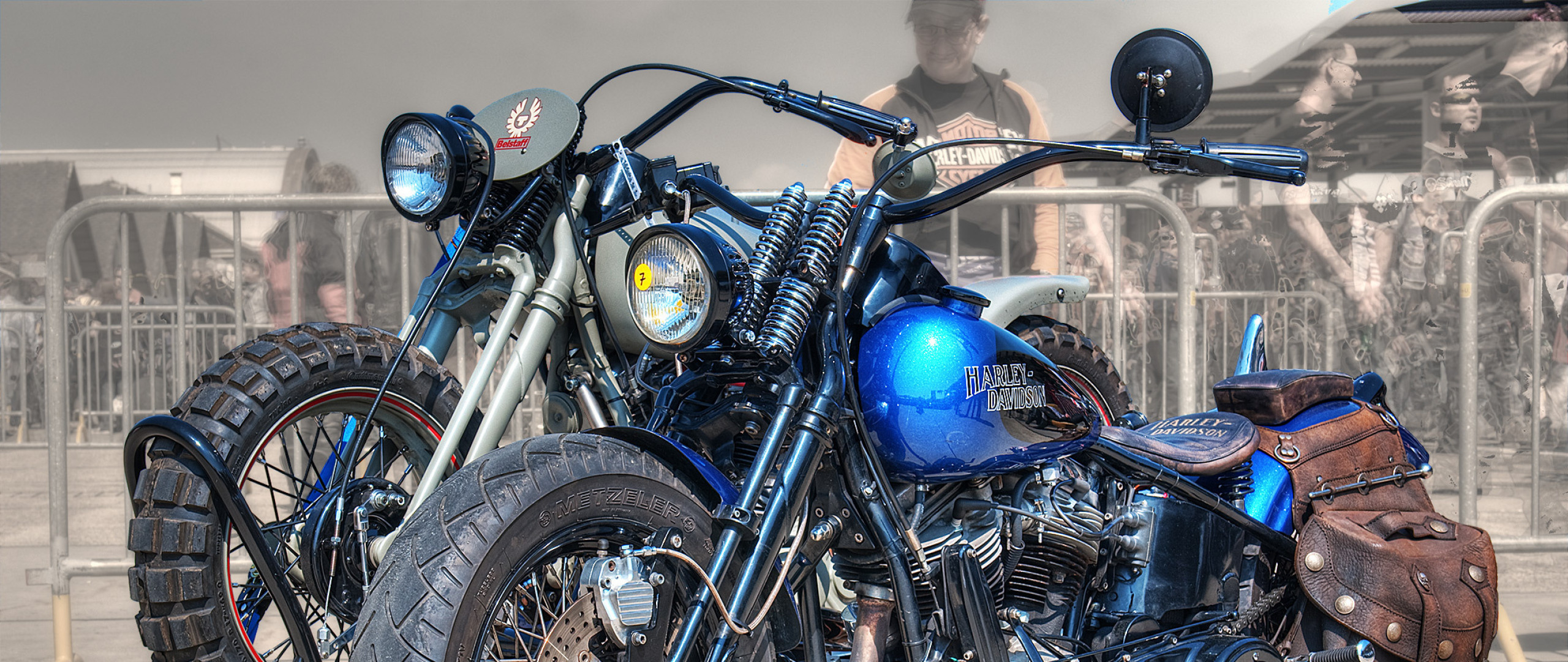 2560x1080  Wallpaper harley-davidson, bike, motorcycle, style, bikers