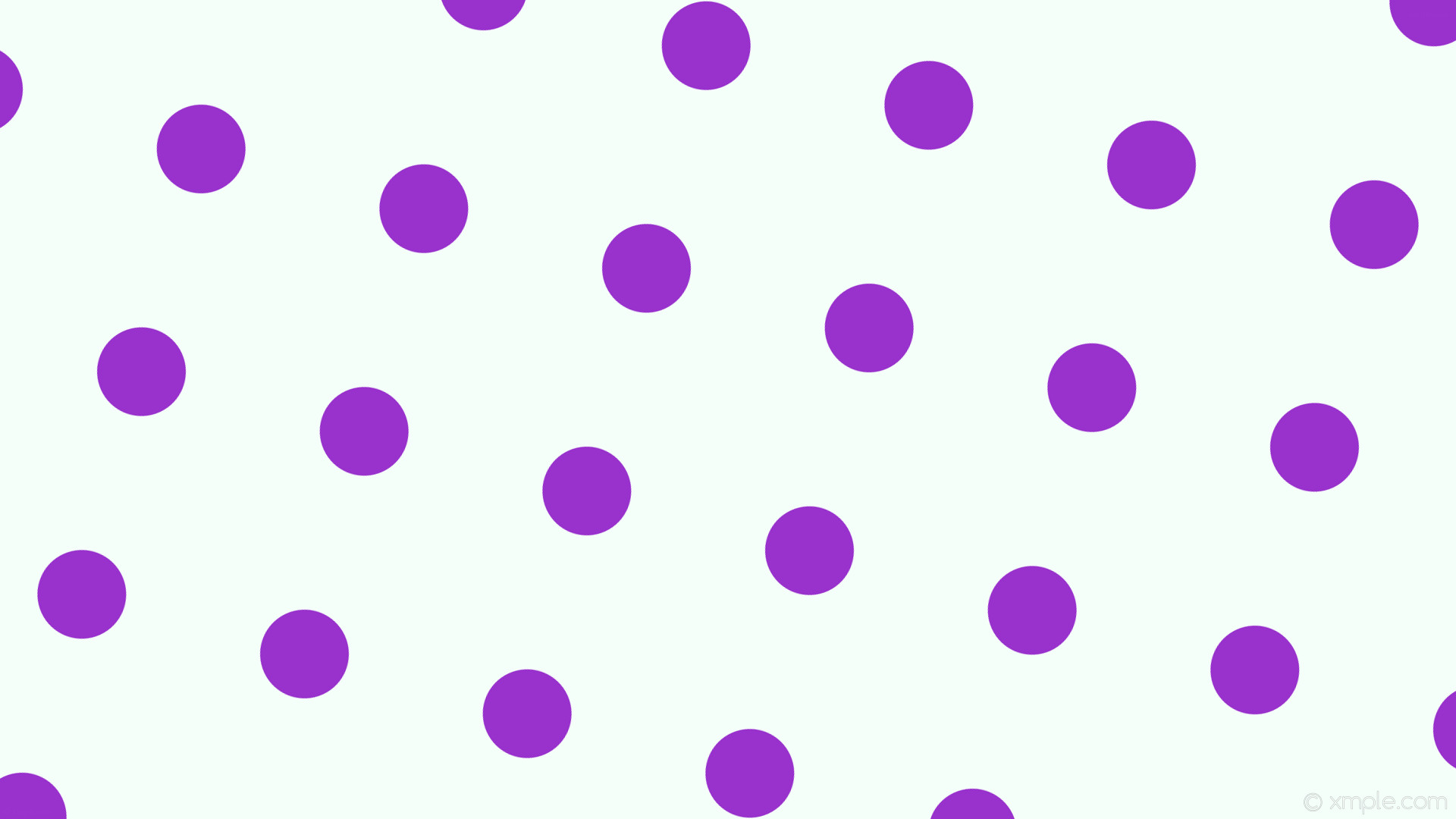1920x1080 wallpaper purple spots polka white dots mint cream dark orchid #f5fffa  #9932cc 75Â°