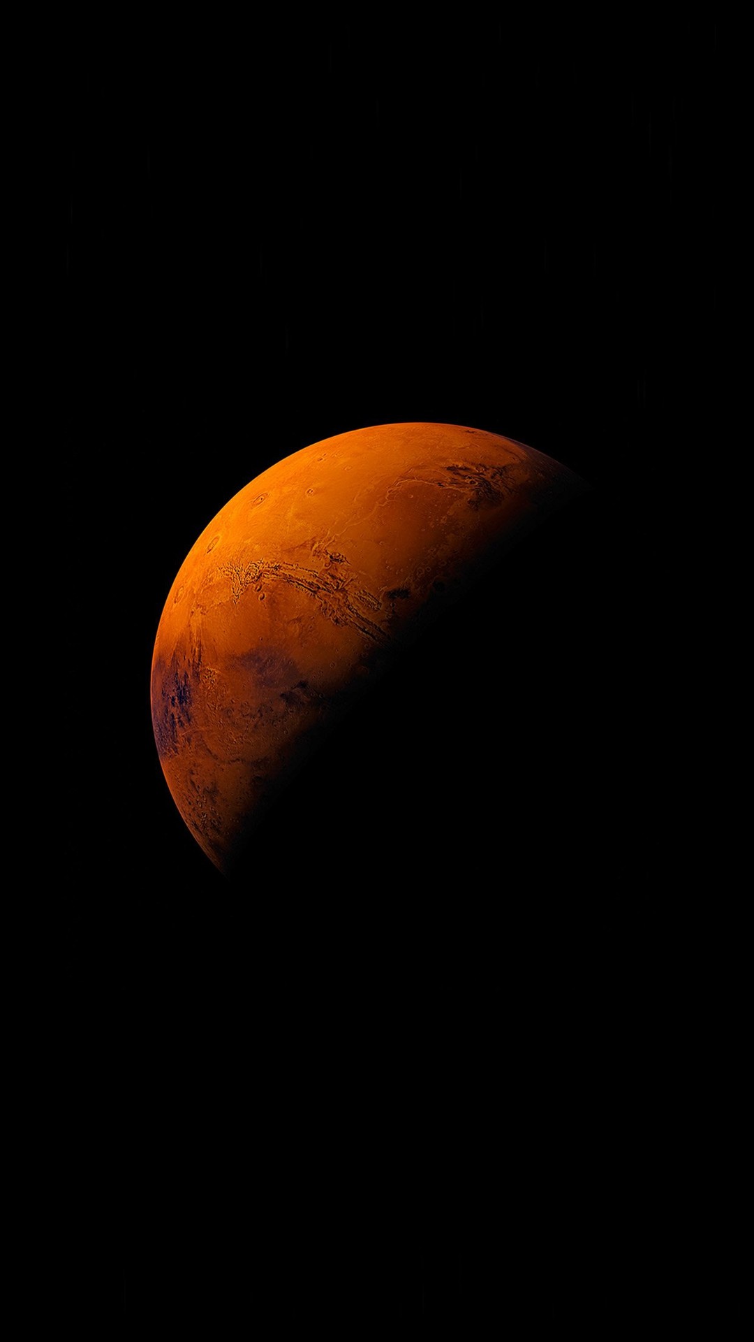 1080x1920 Mars Planet Apple Dark Space Orange iPhone 6 wallpaper