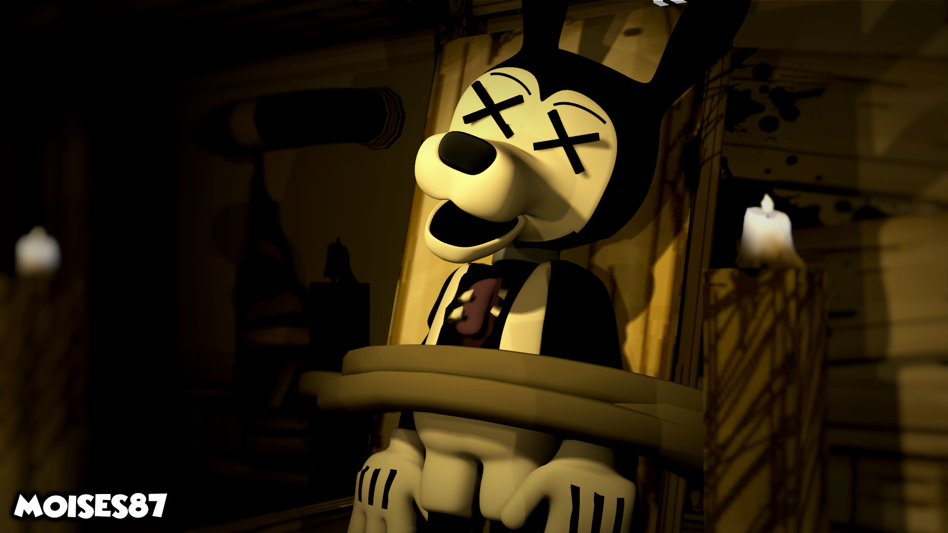 1920x1080 ... Boris the Wolf [Bendy and the Ink machine] by Moises87