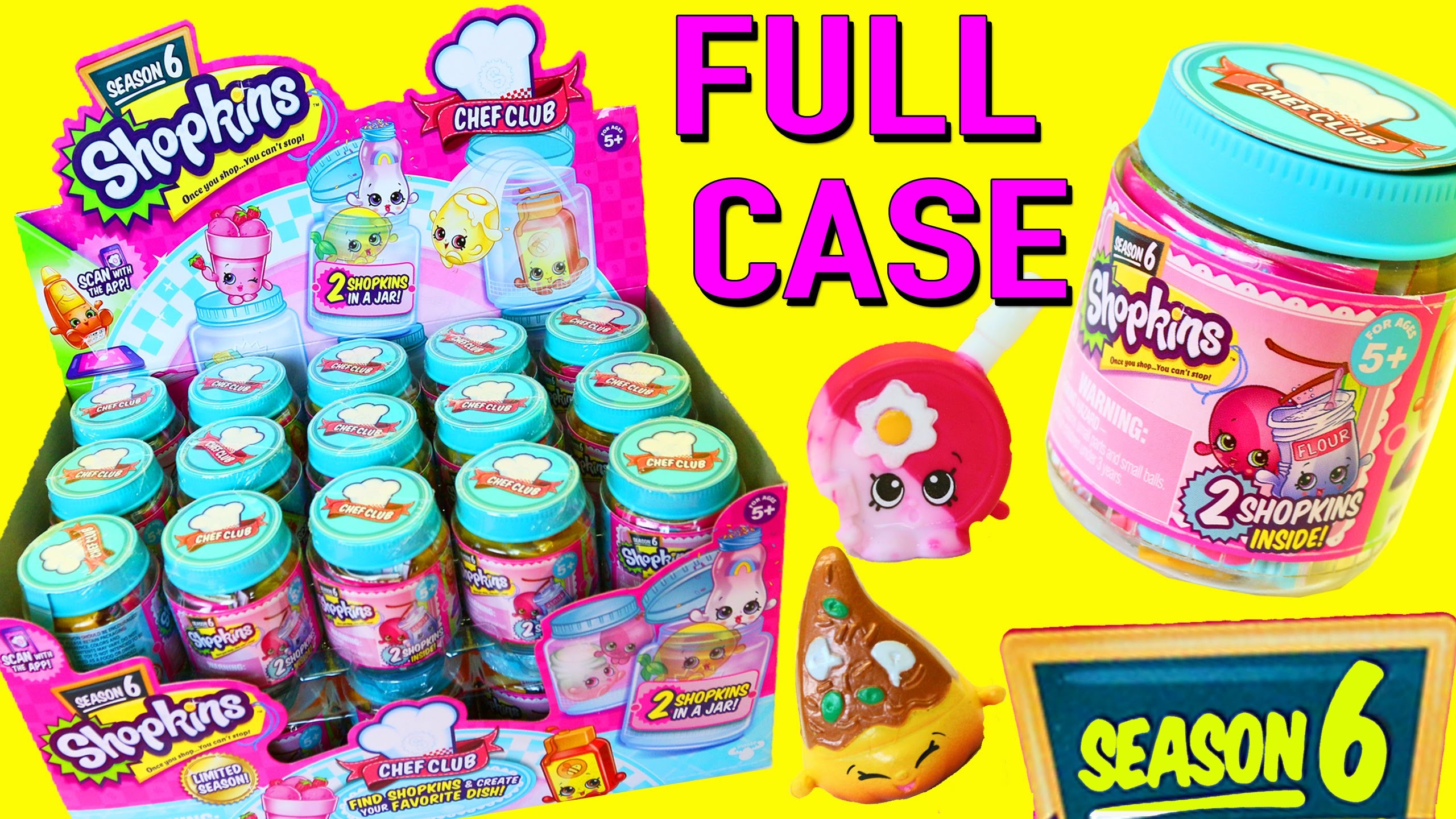 2560x1440 Shopkins SEASON 6 ENTIRE CASE of NEW Chef Club COLOR CHANGE Toys & Changing  Recipes DisneyCarToys - YouTube