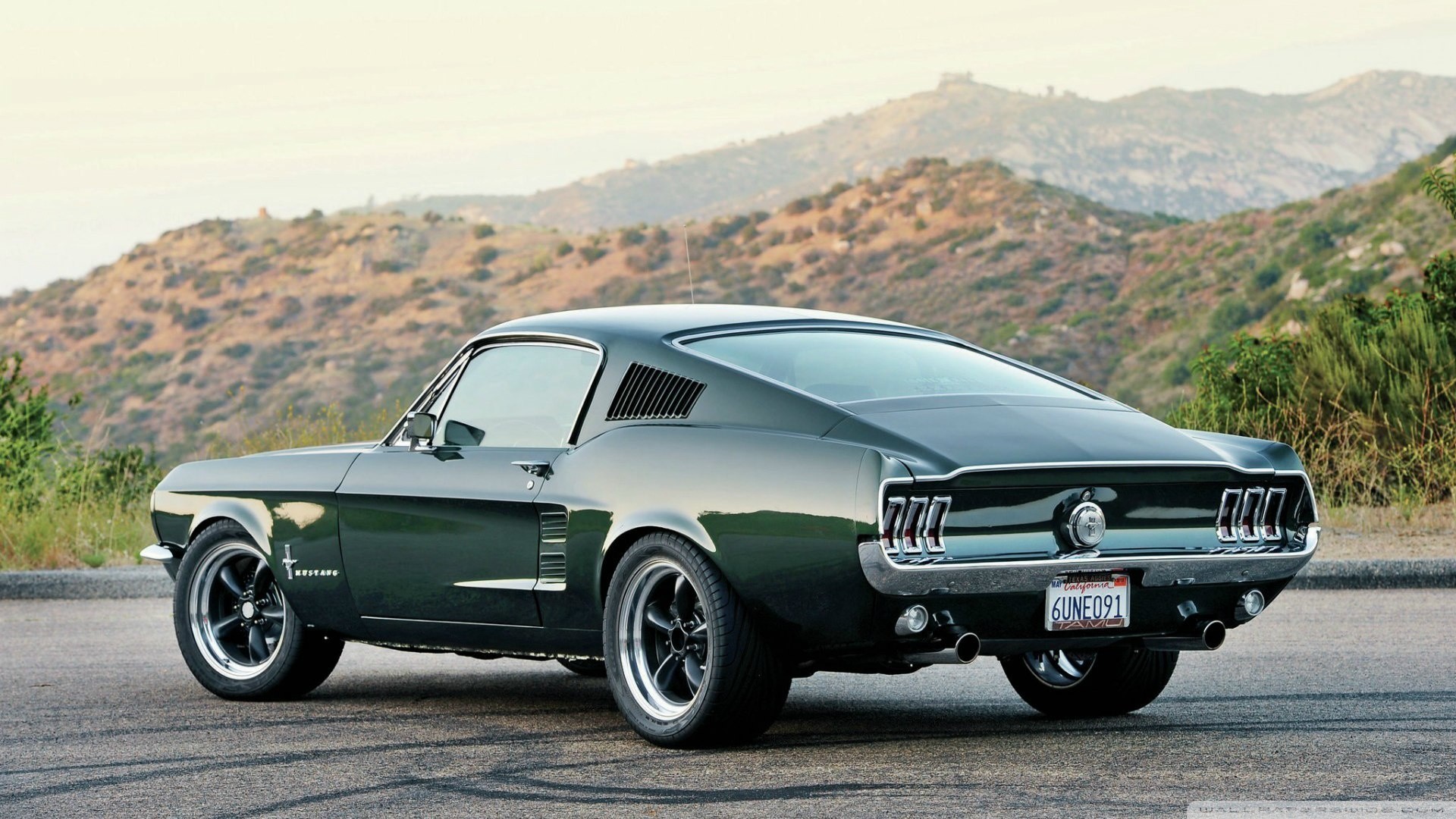 1920x1080 ... Wallpaper Ford Mustang Fastback 1967 ...