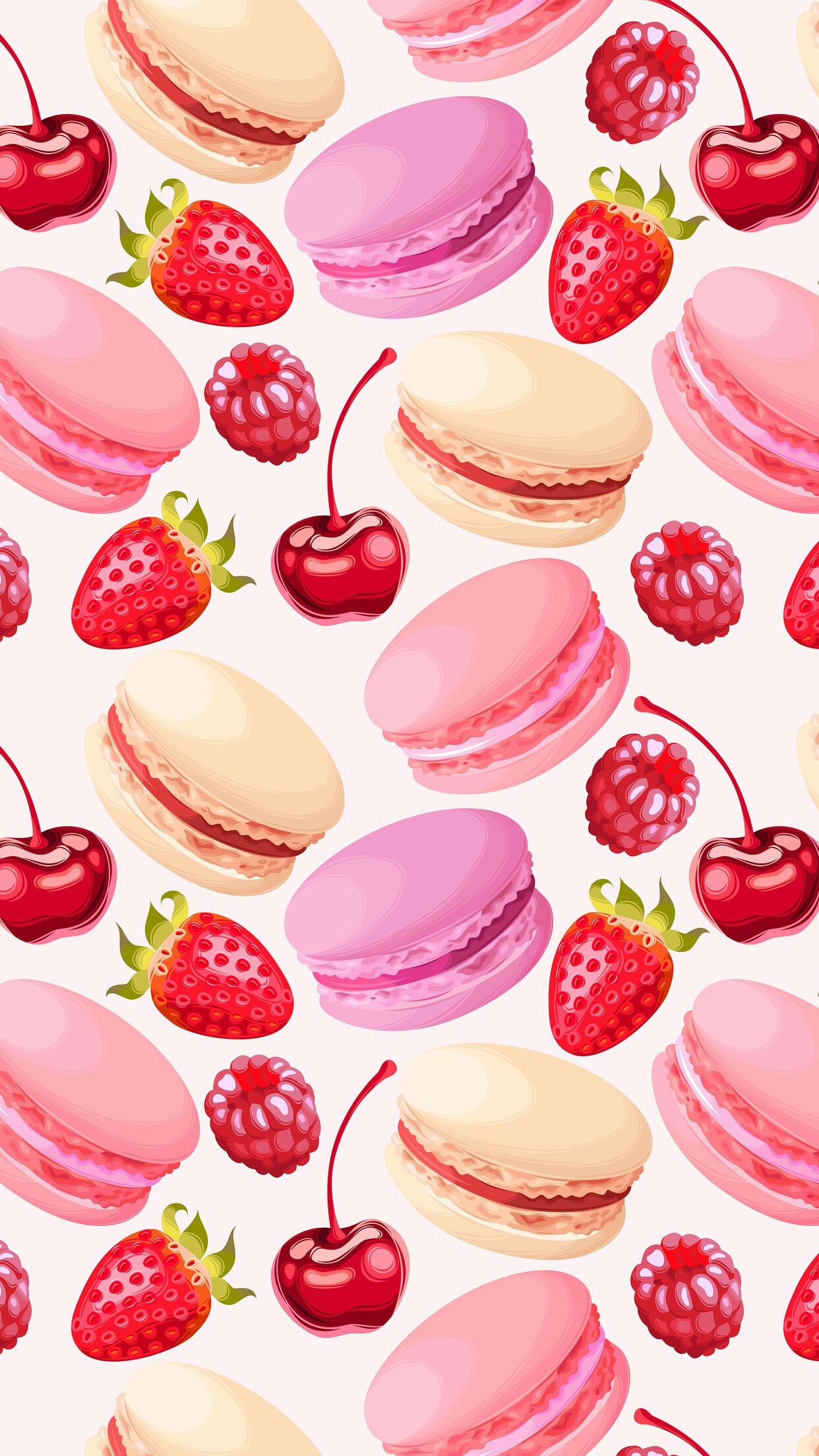 Cute Girly Strawberry And Daisy Floral Pattern Spring Summer Strawberries  And Daisies Illustration Repeat Wallpaper Seamless Pattern Vector Stock  Illustration  Download Image Now  iStock