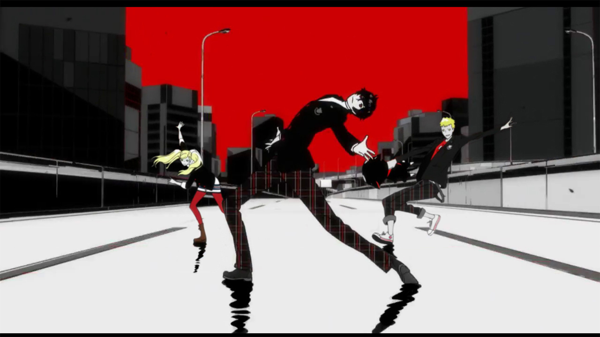 1920x1080 Me and the crew skating away from the haters. Persona 5SkatingArtworksVideo  GameWallpaperThe ...