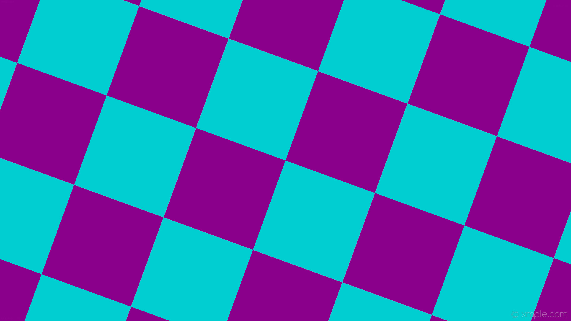 1920x1080 wallpaper checkered purple squares blue dark magenta dark turquoise #8b008b  #00ced1 diagonal 70Â°