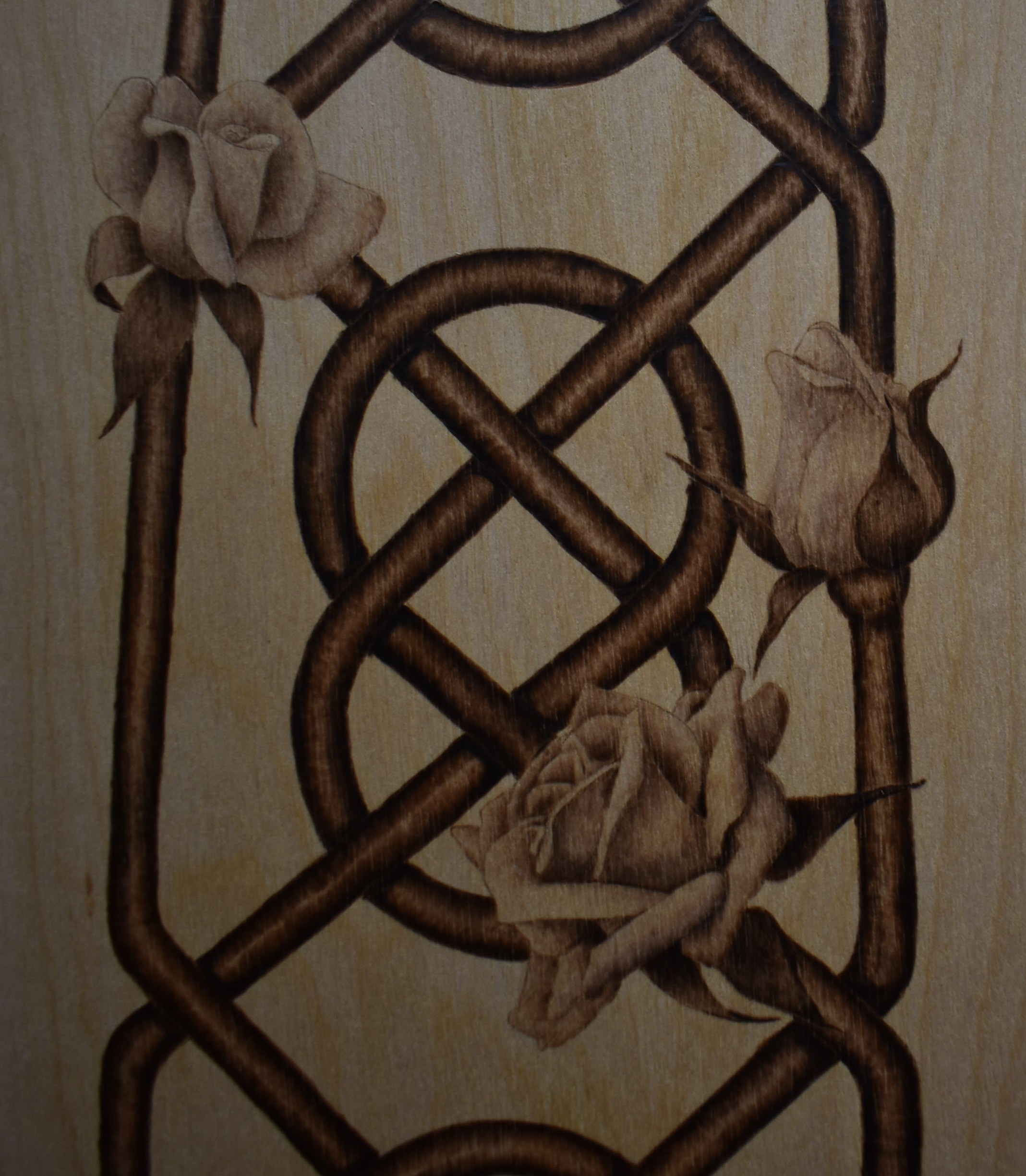 2137x2449 CELTIC KNOT and ROSE PYROGRAPHY TUTORIAL wood burning