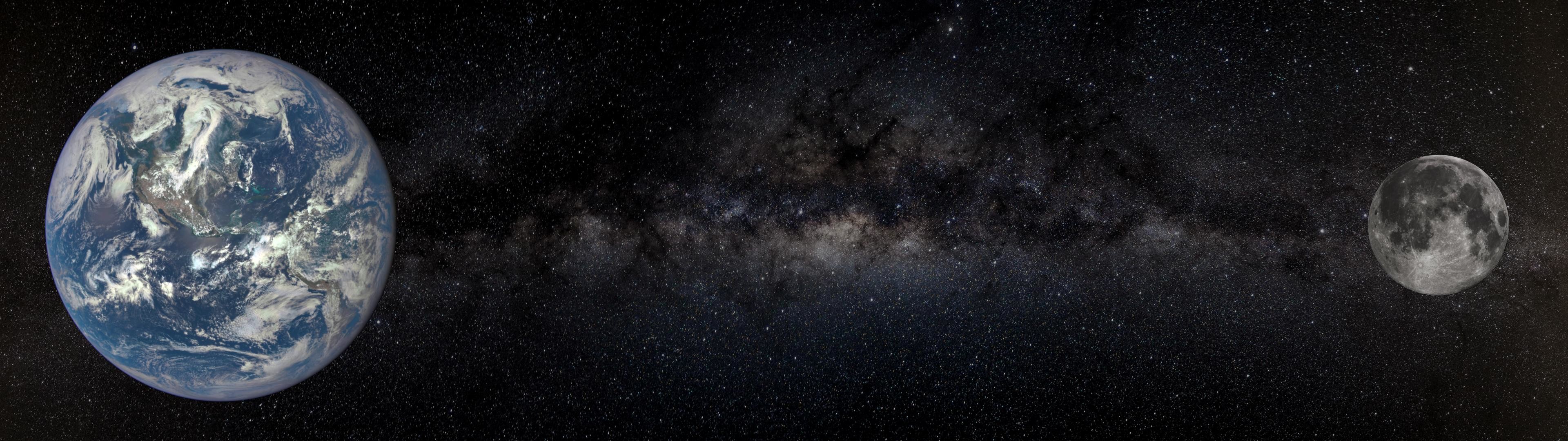 3840x1080 [] Earth and ...
