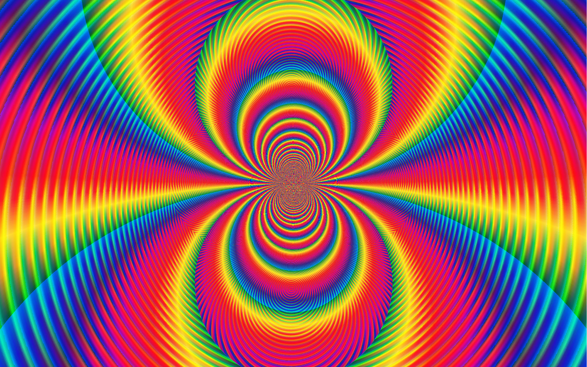 1920x1200 Abstract Rainbow Art Circle Background