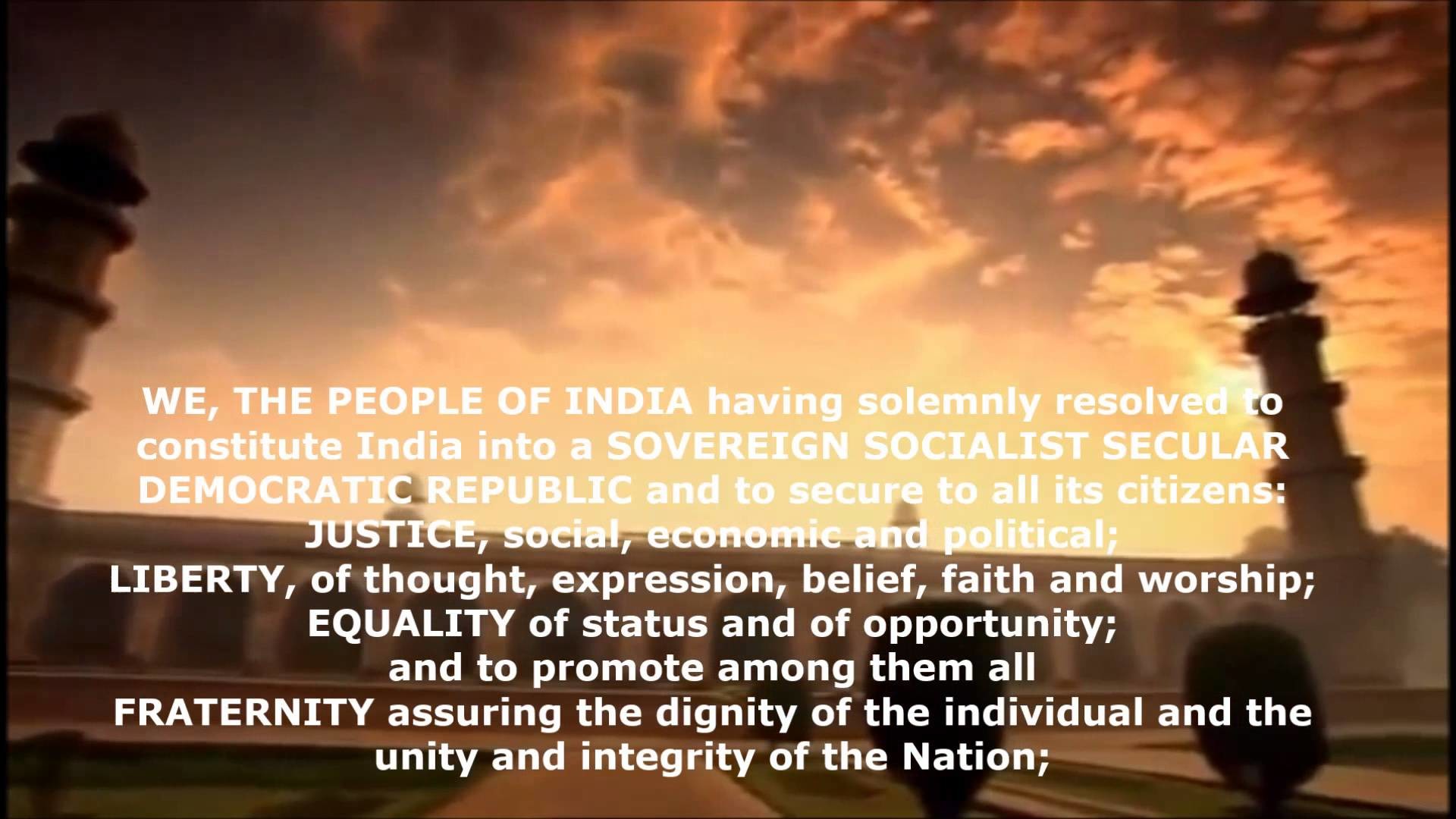1920x1080 Preamble Of India - Essence of Republic of India