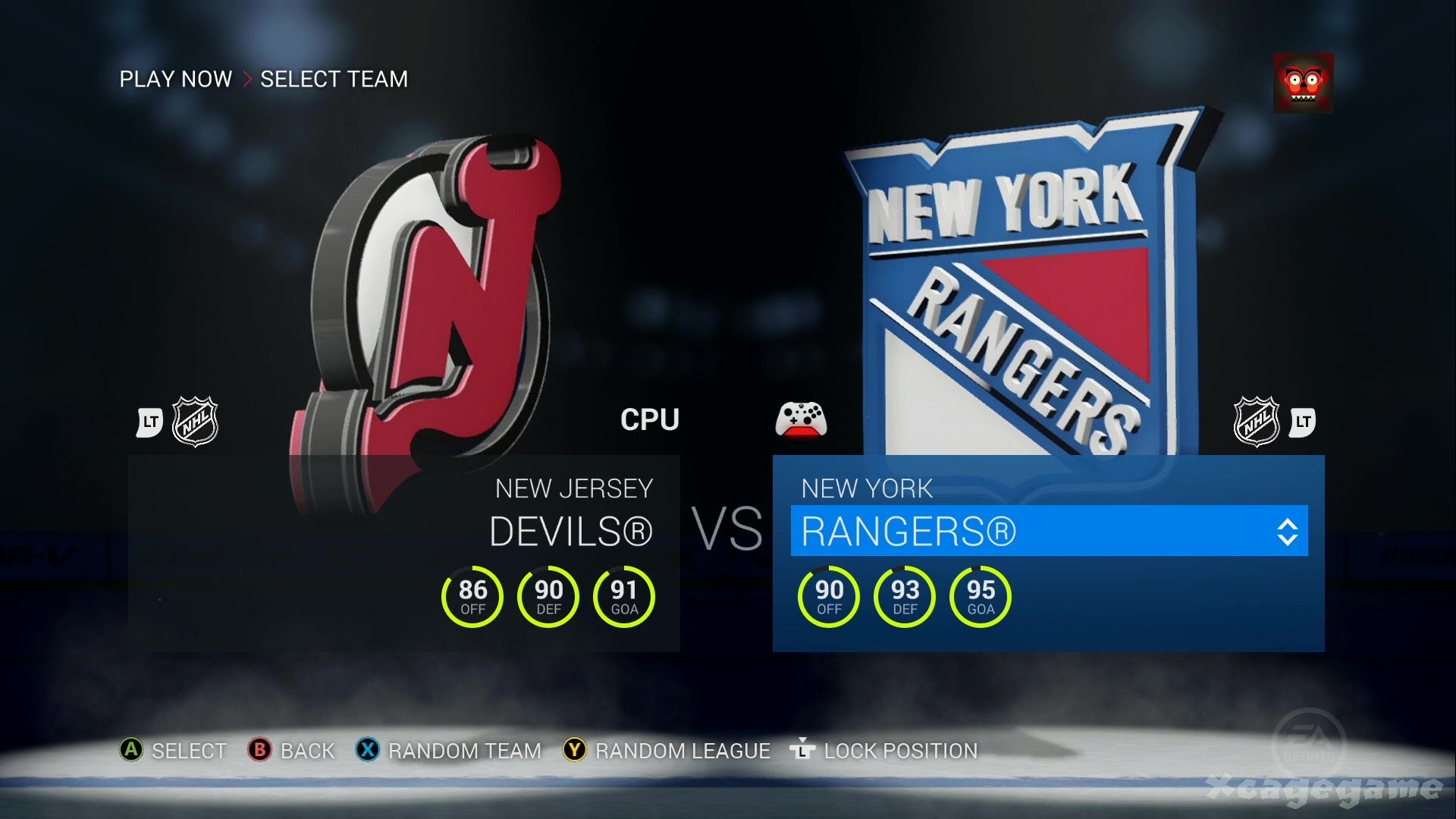 1920x1080 NHL 16 Gameplay - New Jersey Devils VS New York Rangers - Full Game [ HD ]
