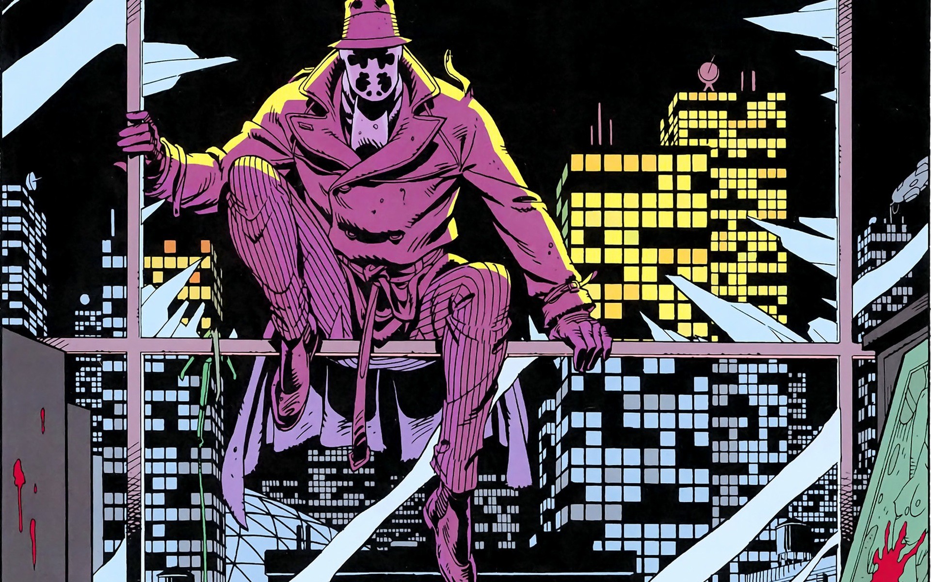 1920x1200 Comics - Watchmen Rorschach Wallpaper