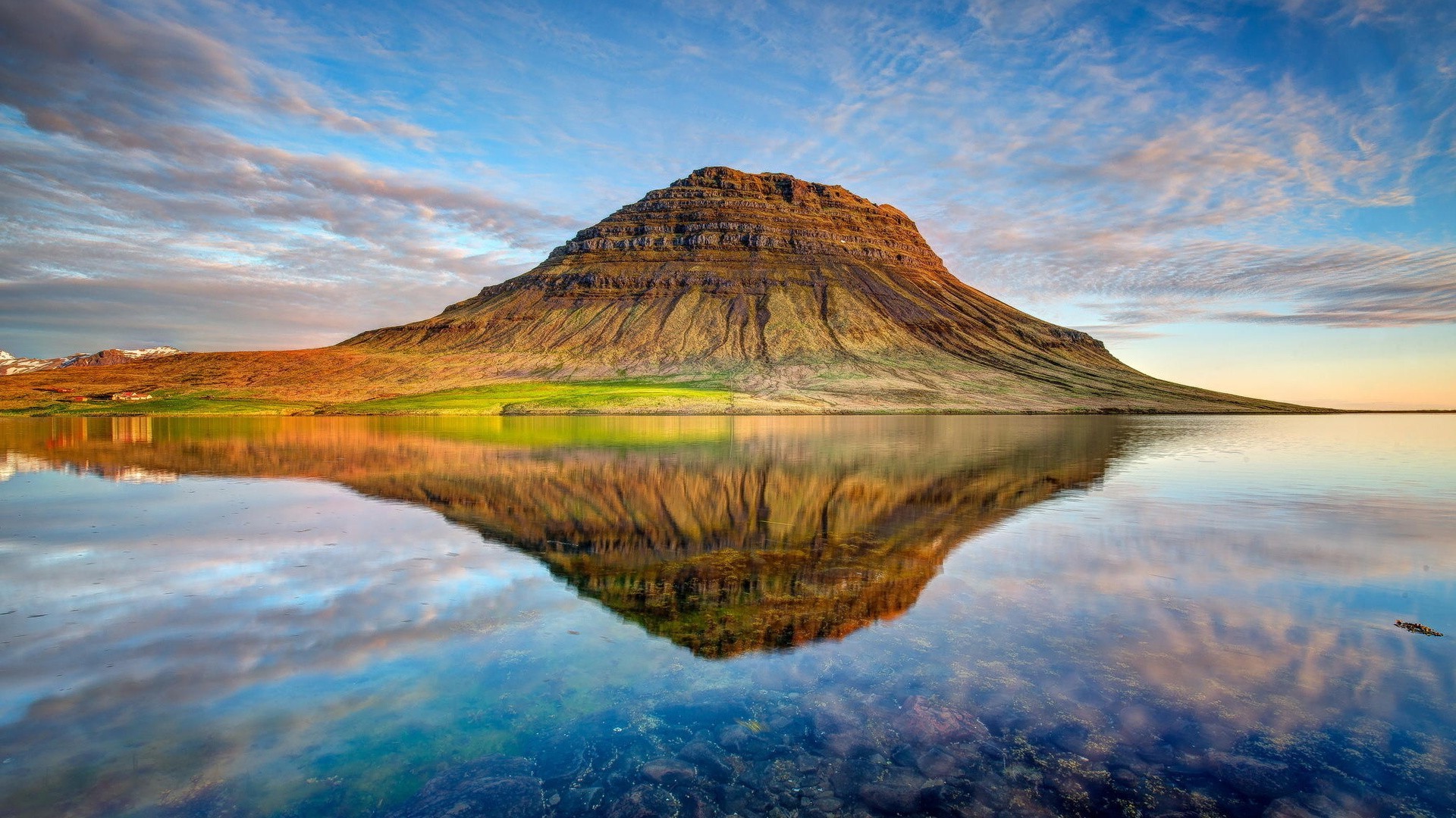 1920x1080 landscape, Mountain, Kirkjufell, Iceland, Lake Wallpapers HD / Desktop and  Mobile Backgrounds