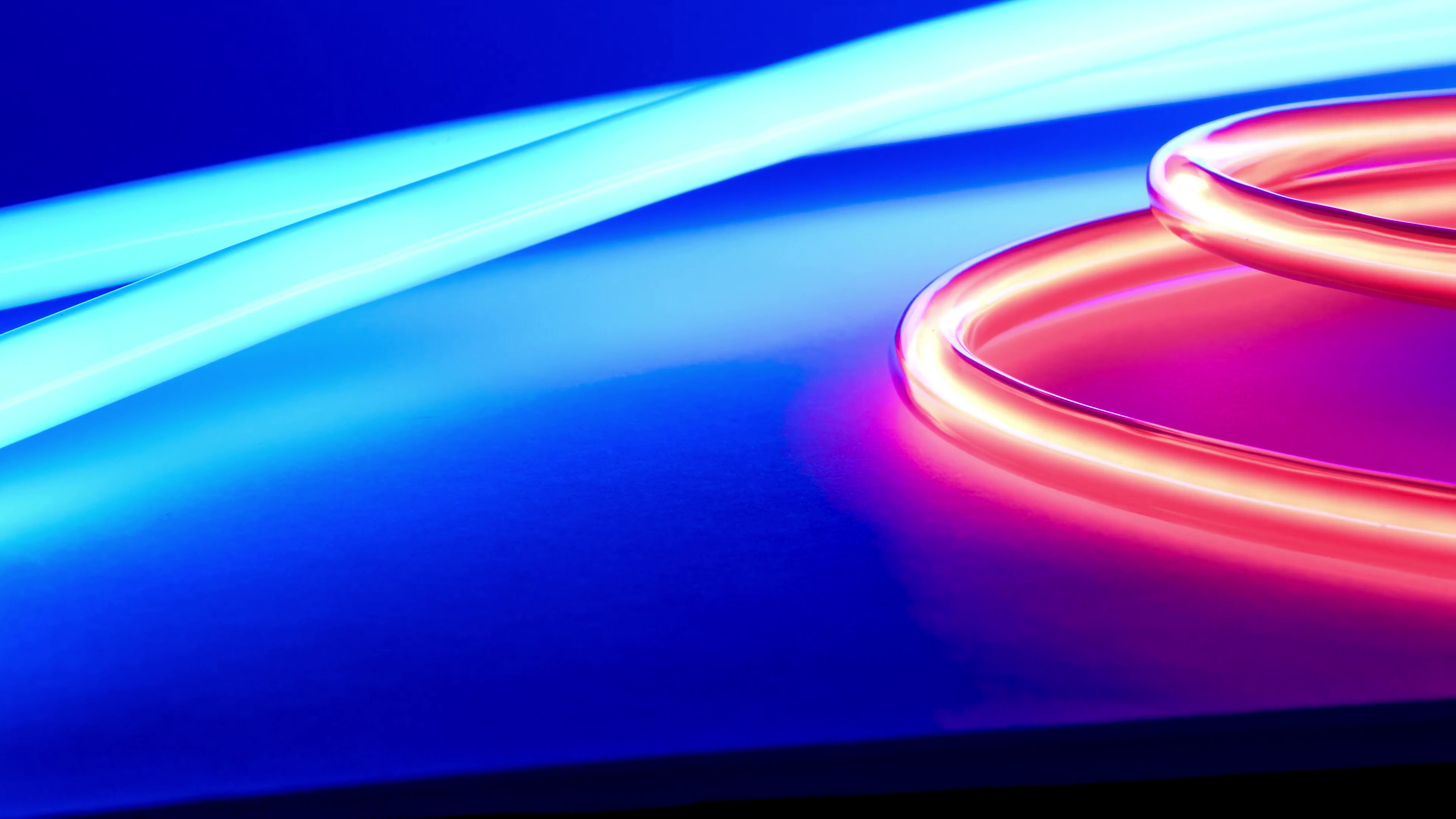 3840x2160 Subscription Library Abstract neon light motion background