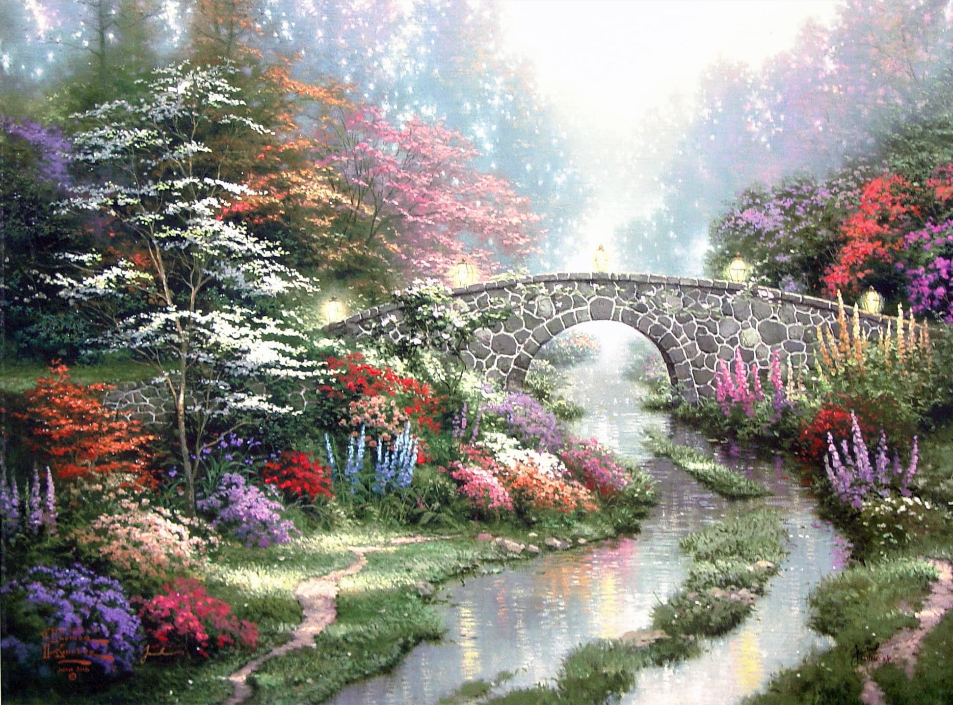 1942x1436 88 Wallpapers by Thomas Kinkade - Wallpaper Abyss ...