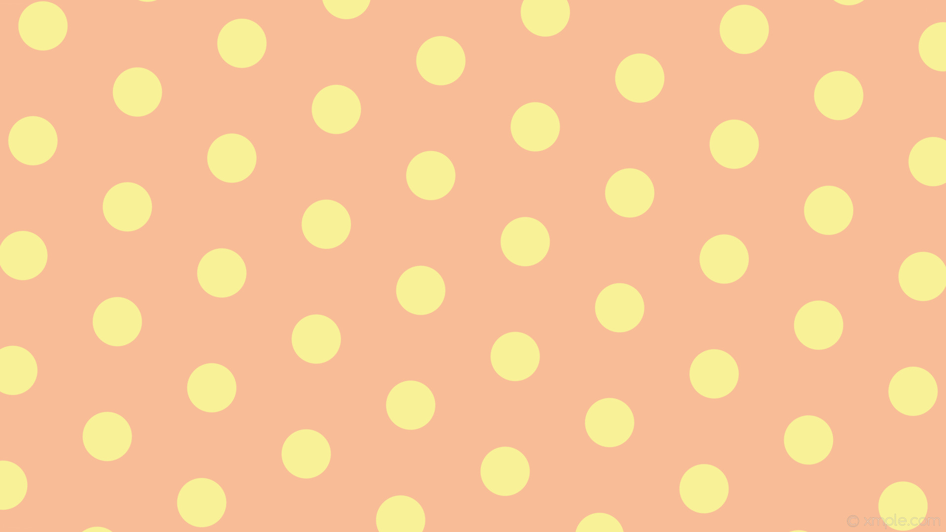 1920x1080 Wallpaper orange polka dots hexagon yellow #f8bd97 #f8f197 .