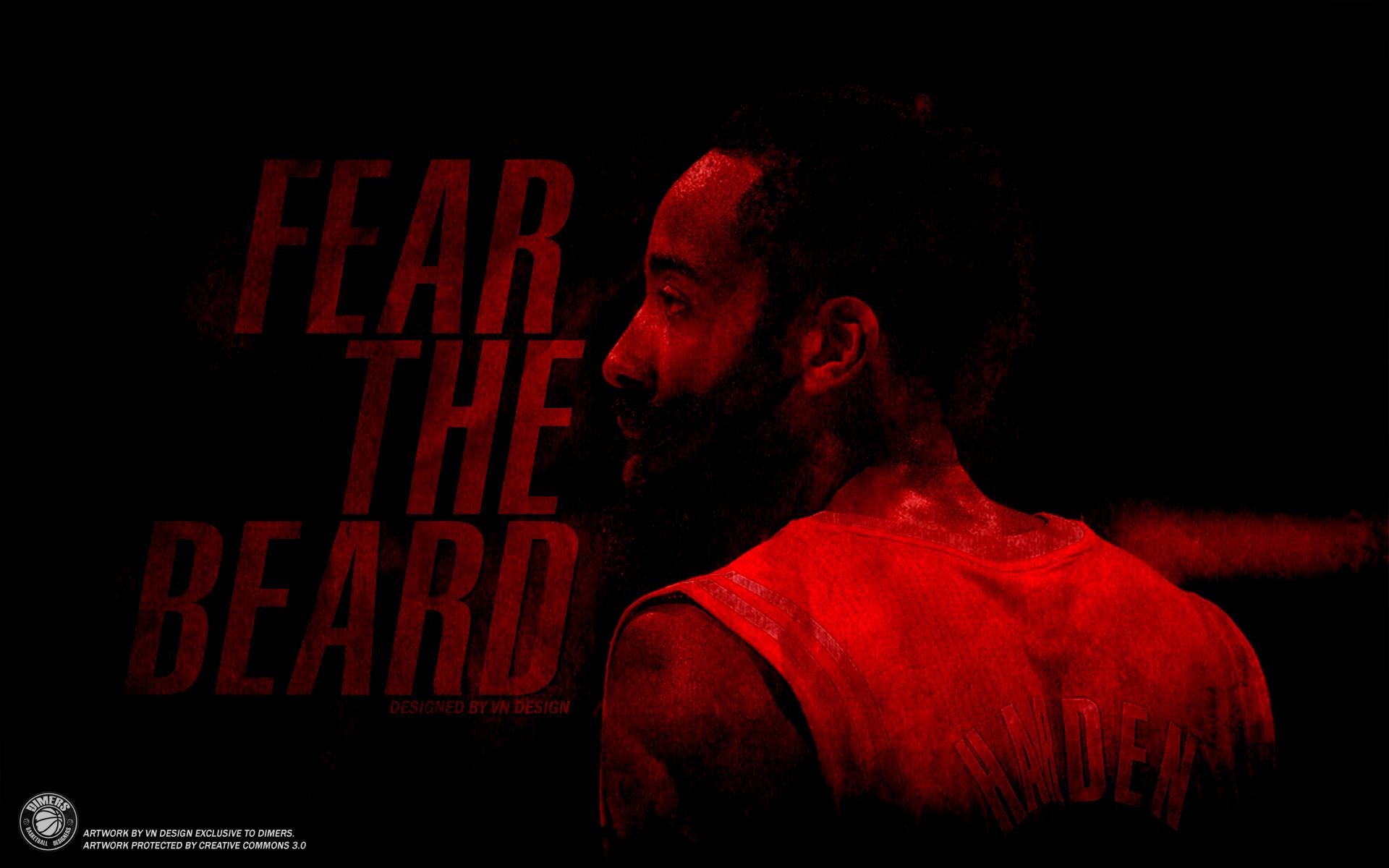 1920x1200 James Harden Fear The Beard Poster
