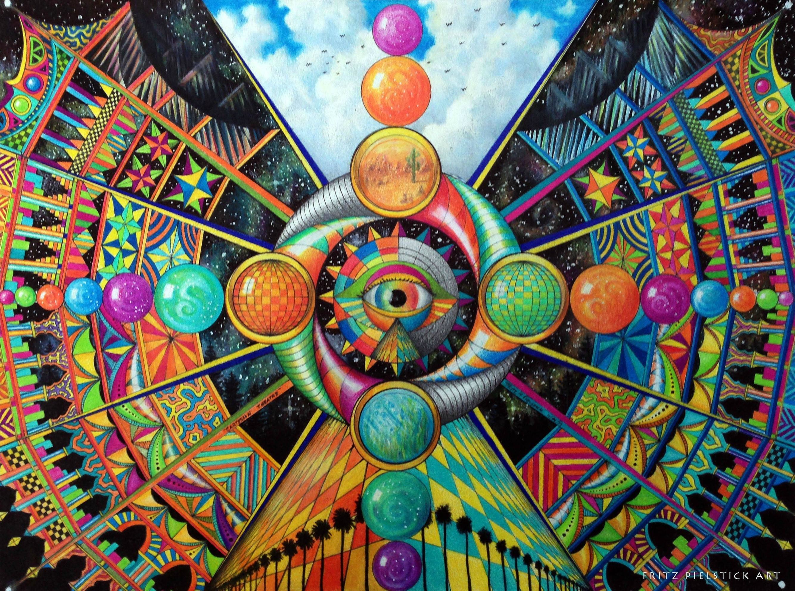 2669x1985 Artistic - Psychedelic Artistic Colors Colorful Eye Wallpaper
