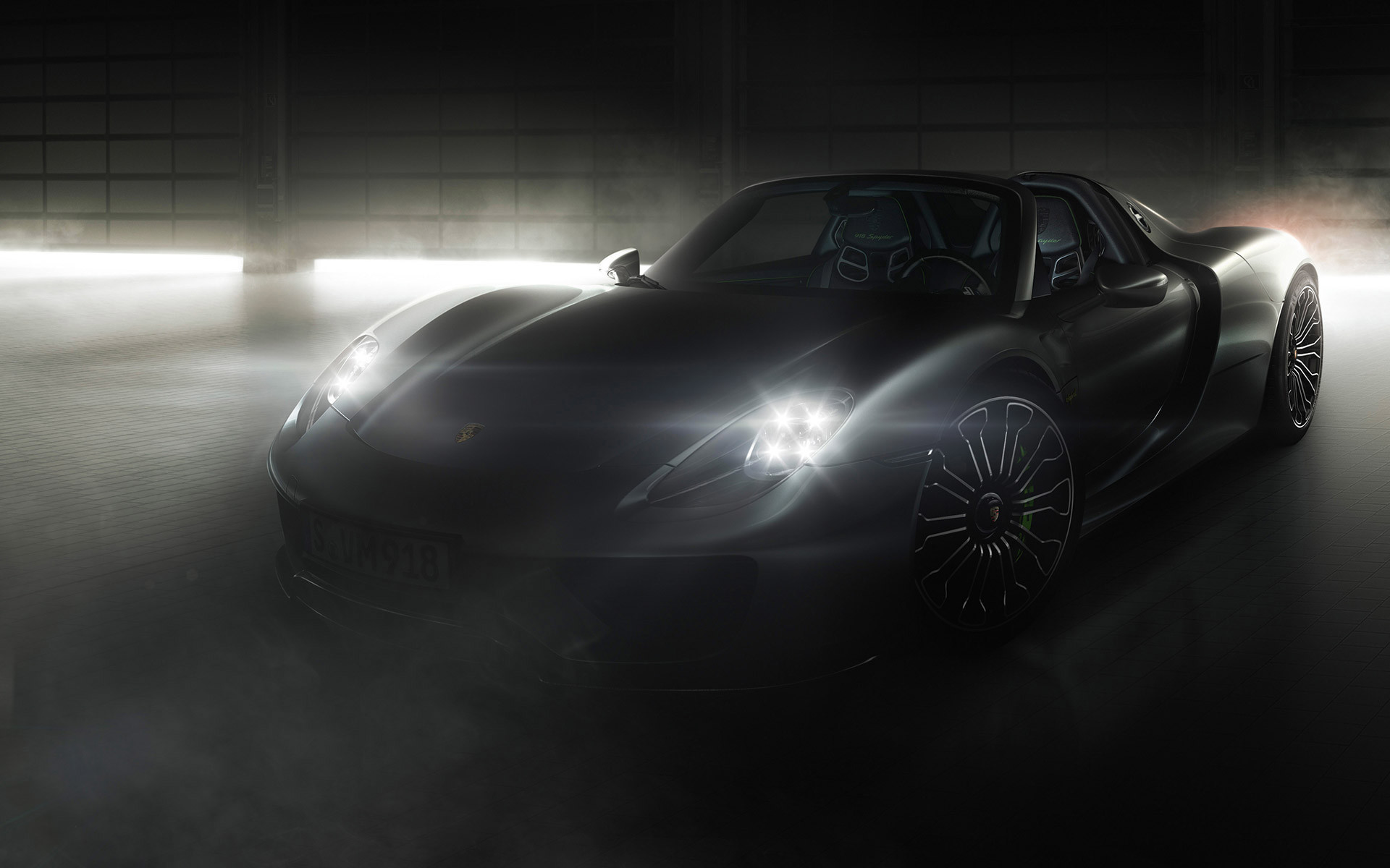 1920x1200 2015 Porsche 918 Spyder Black Wallpapers HD - http://carwallspaper.com/
