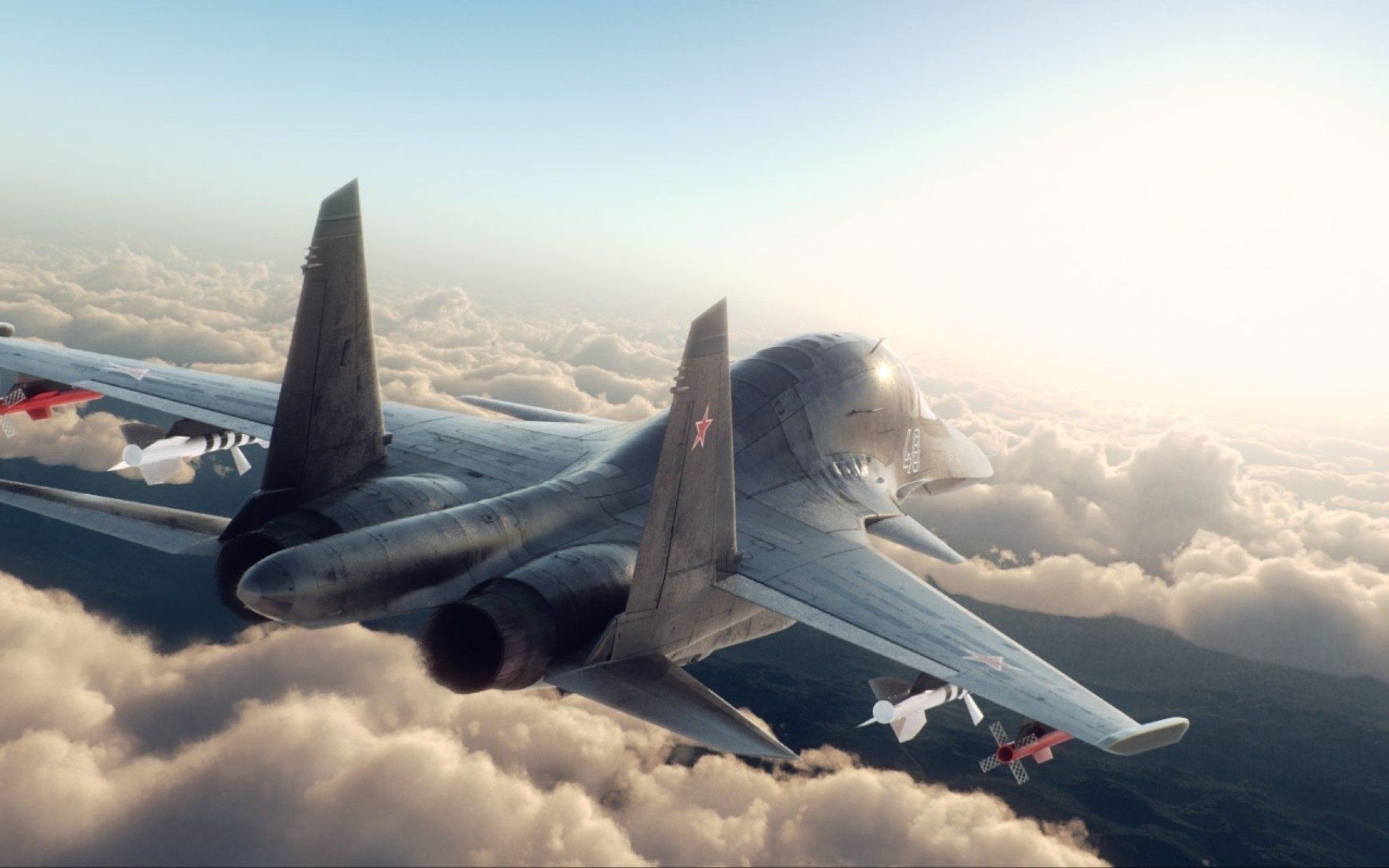 2560x1600 Sukhoi 34 Fighter Jet Wallpaper