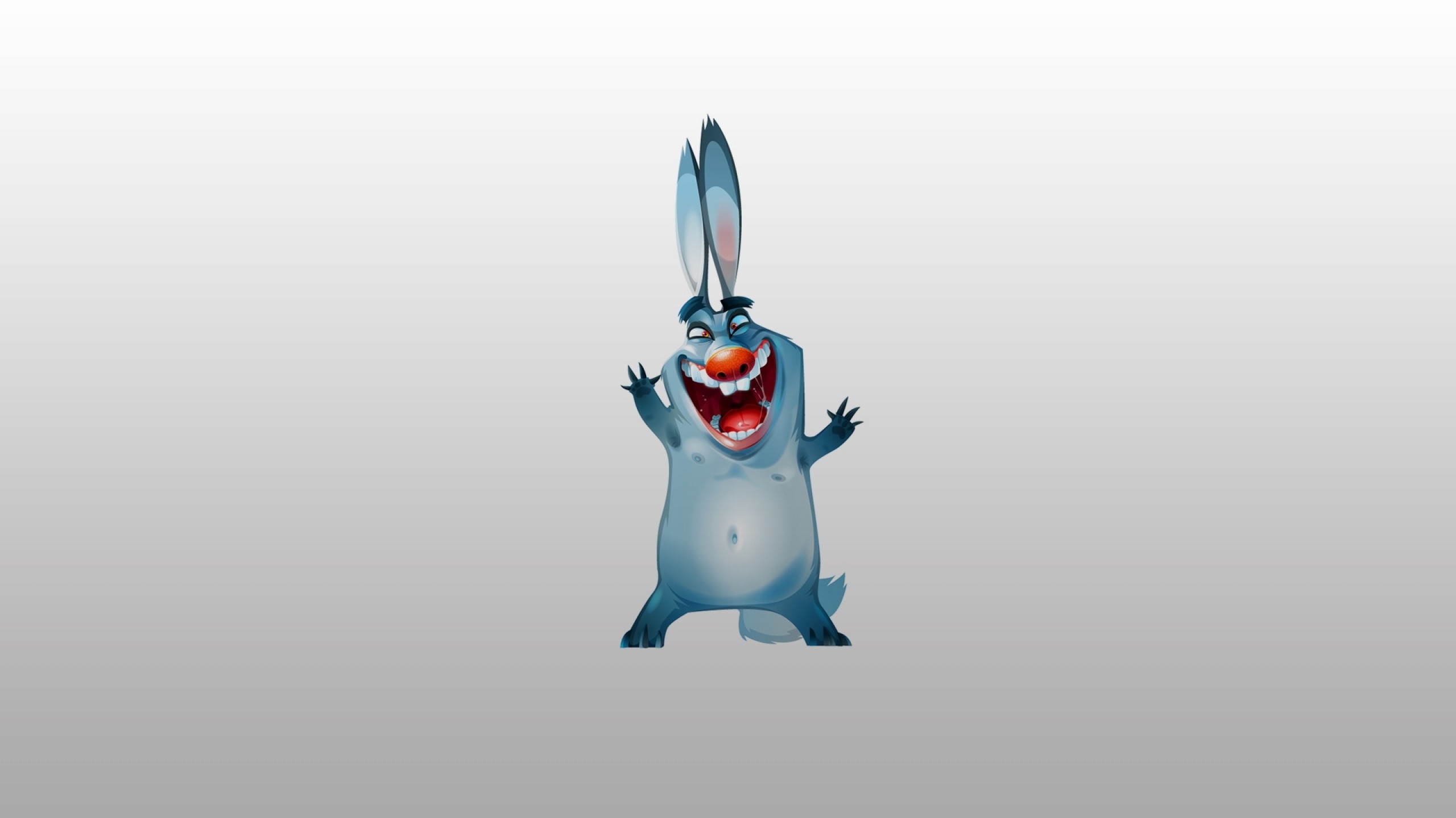 2560x1440 Preview wallpaper bunny, funny, picture 