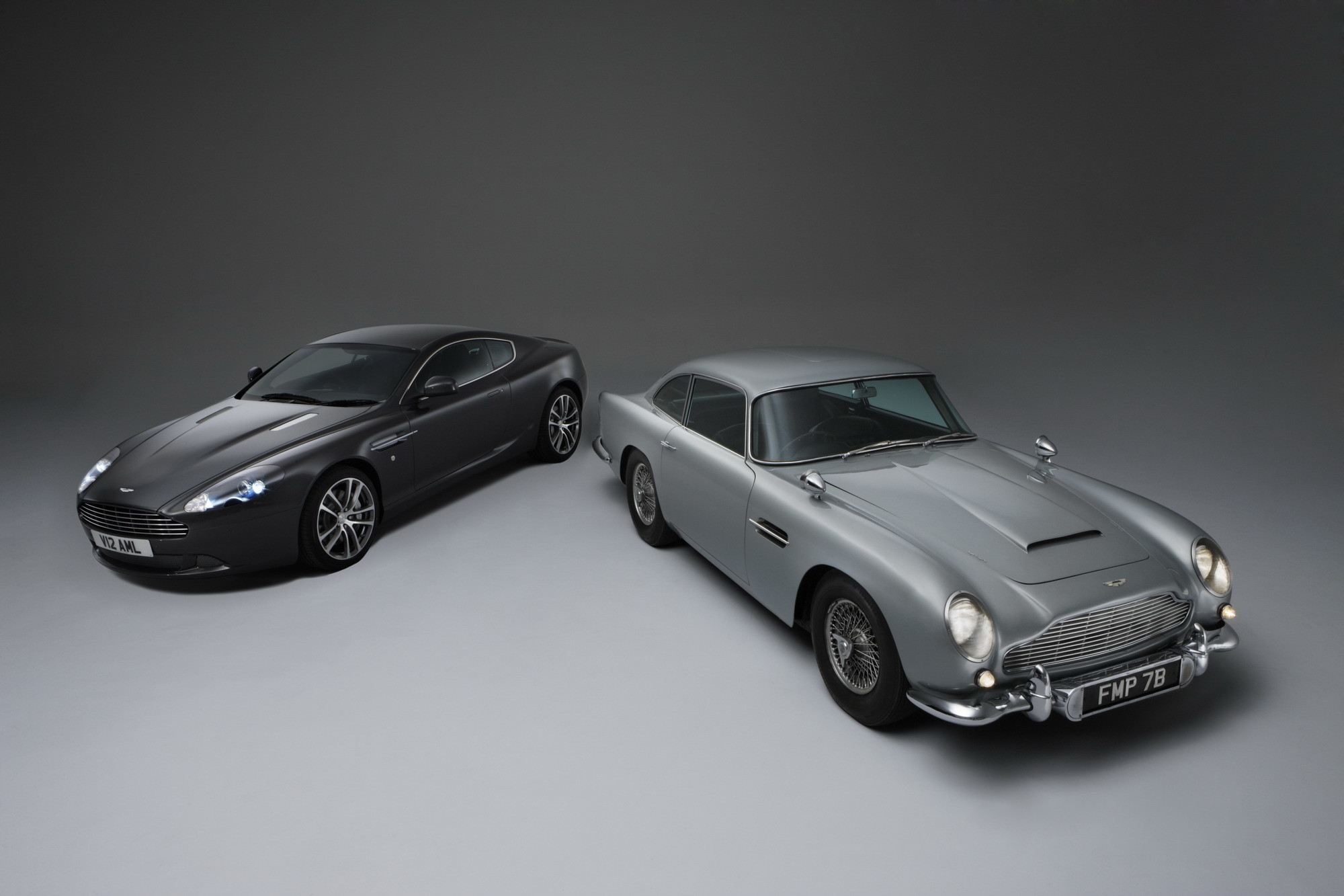 2000x1333 Download. Aston Martin DB5 Bond Car Meets 2011 DB9 Pictures ...