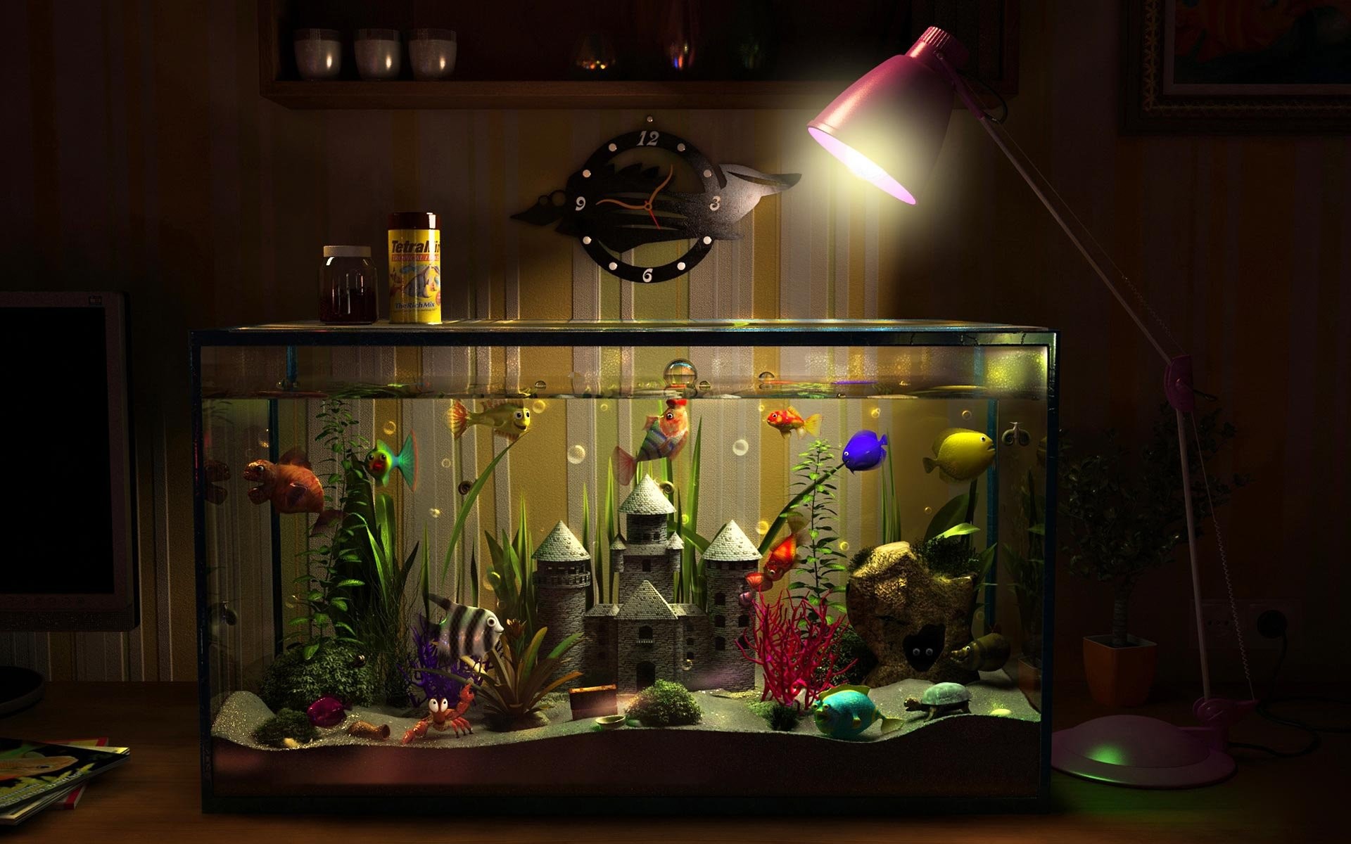 1920x1200 Fish Aquarium Screensaver Free Download Windows : Fish aquarium desktop  wallpaper