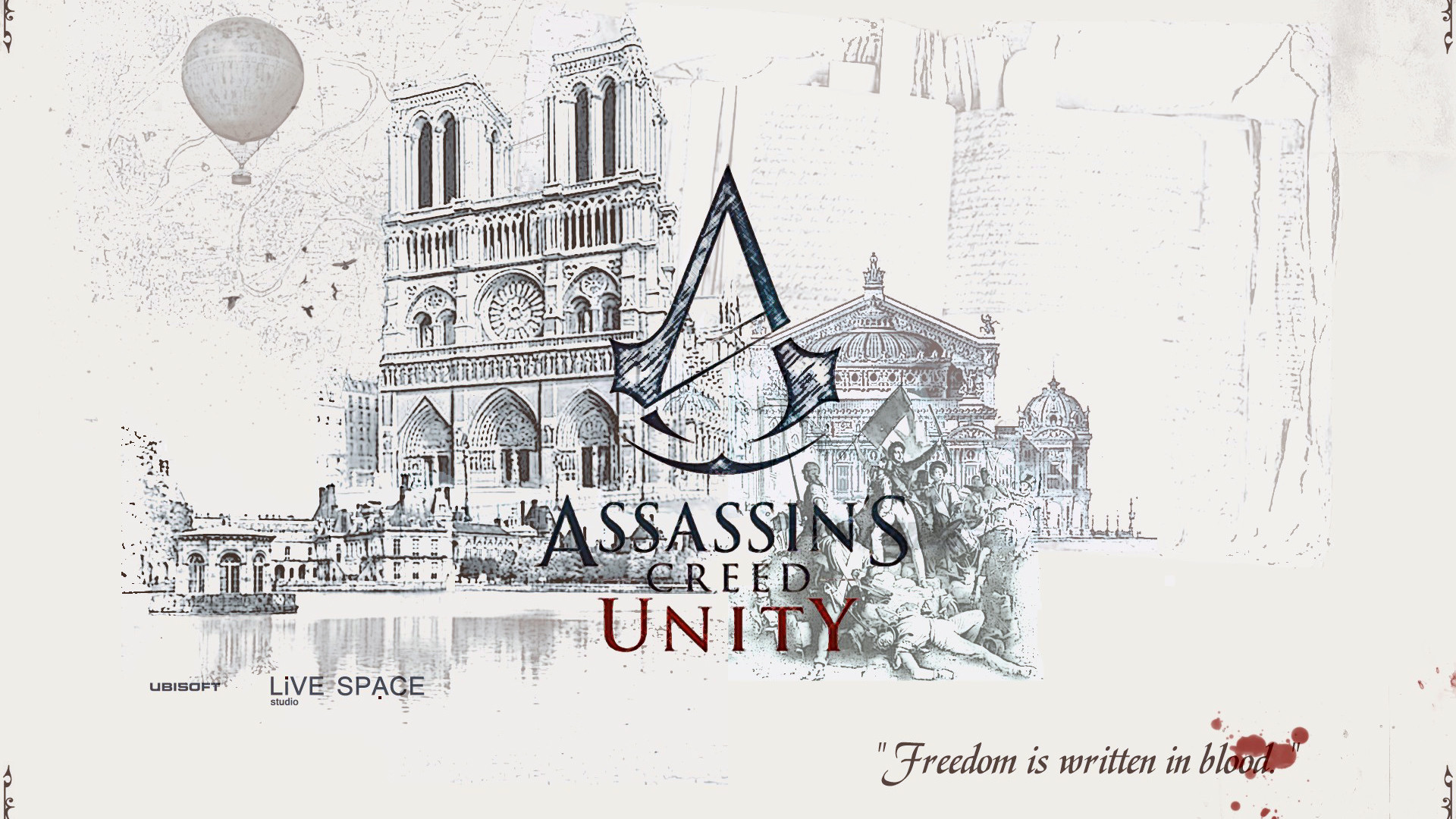 1920x1080 Assassins Creed Unity Logo