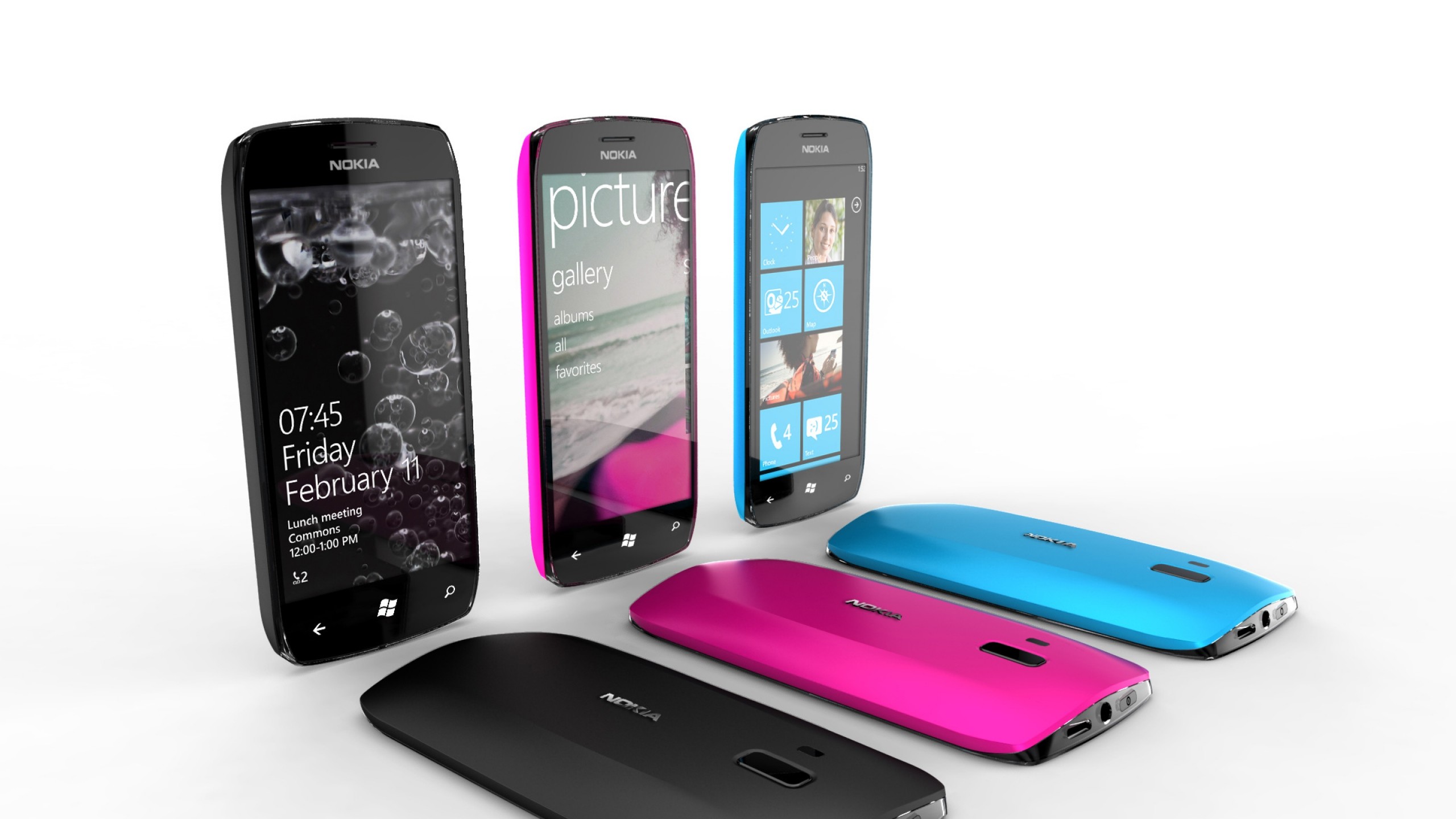 2560x1440  Wallpaper nokia, windows phone, concept, novelty, mobile phone,  smartphone