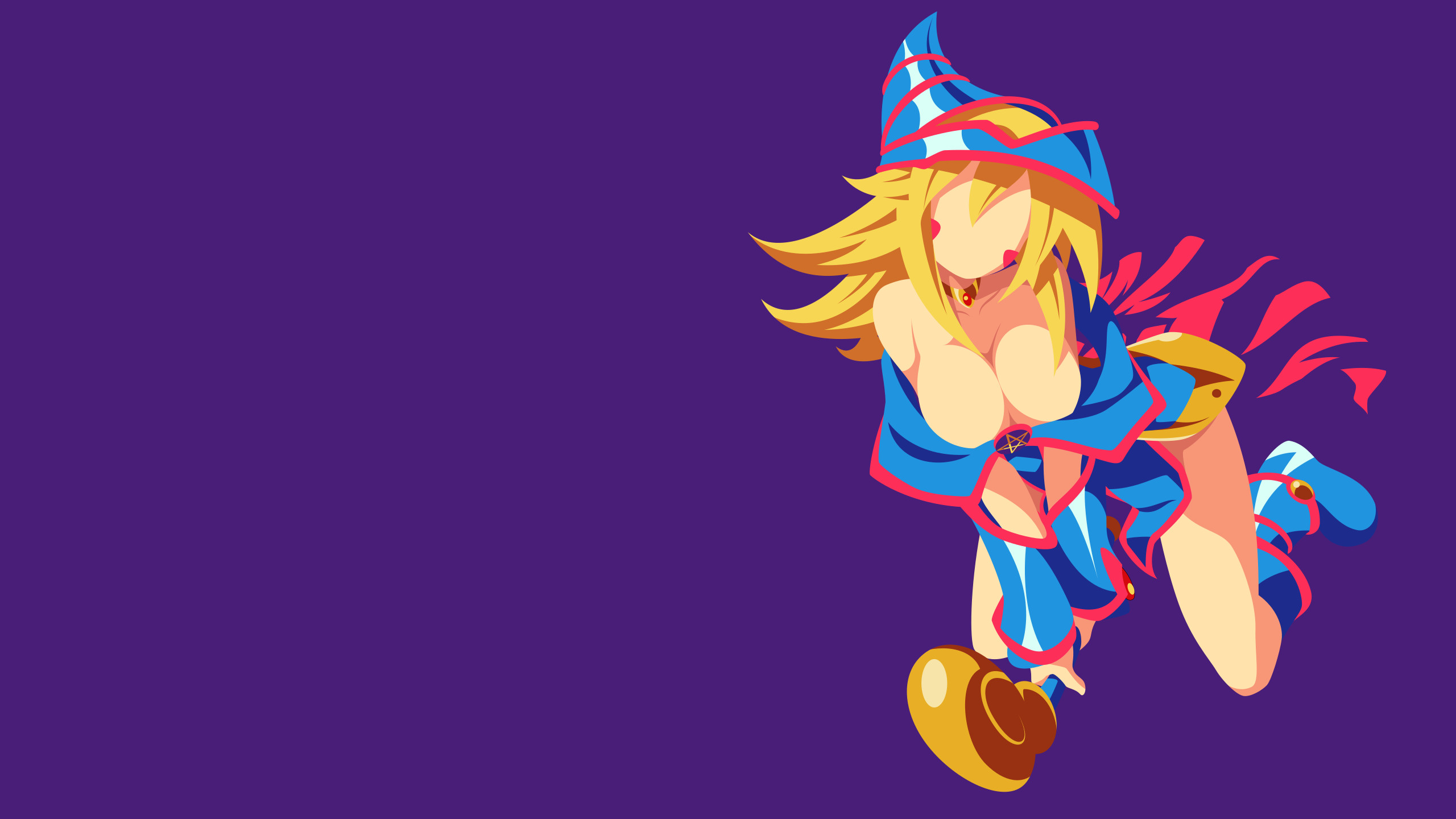 2560x1440 ... YuGiOh - Dark Magician Girl minimalism wallpaper by Carionto