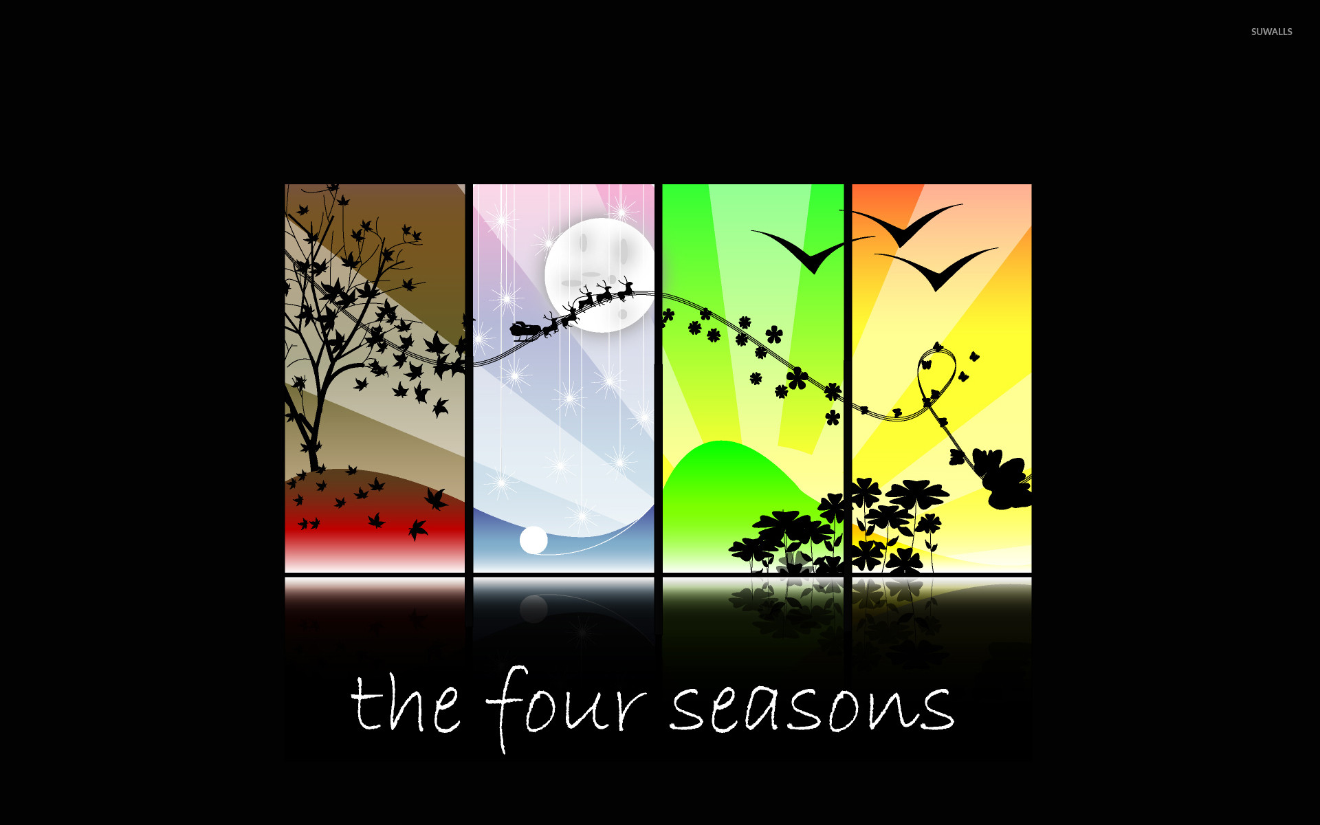 1920x1200 The four seasons wallpaper