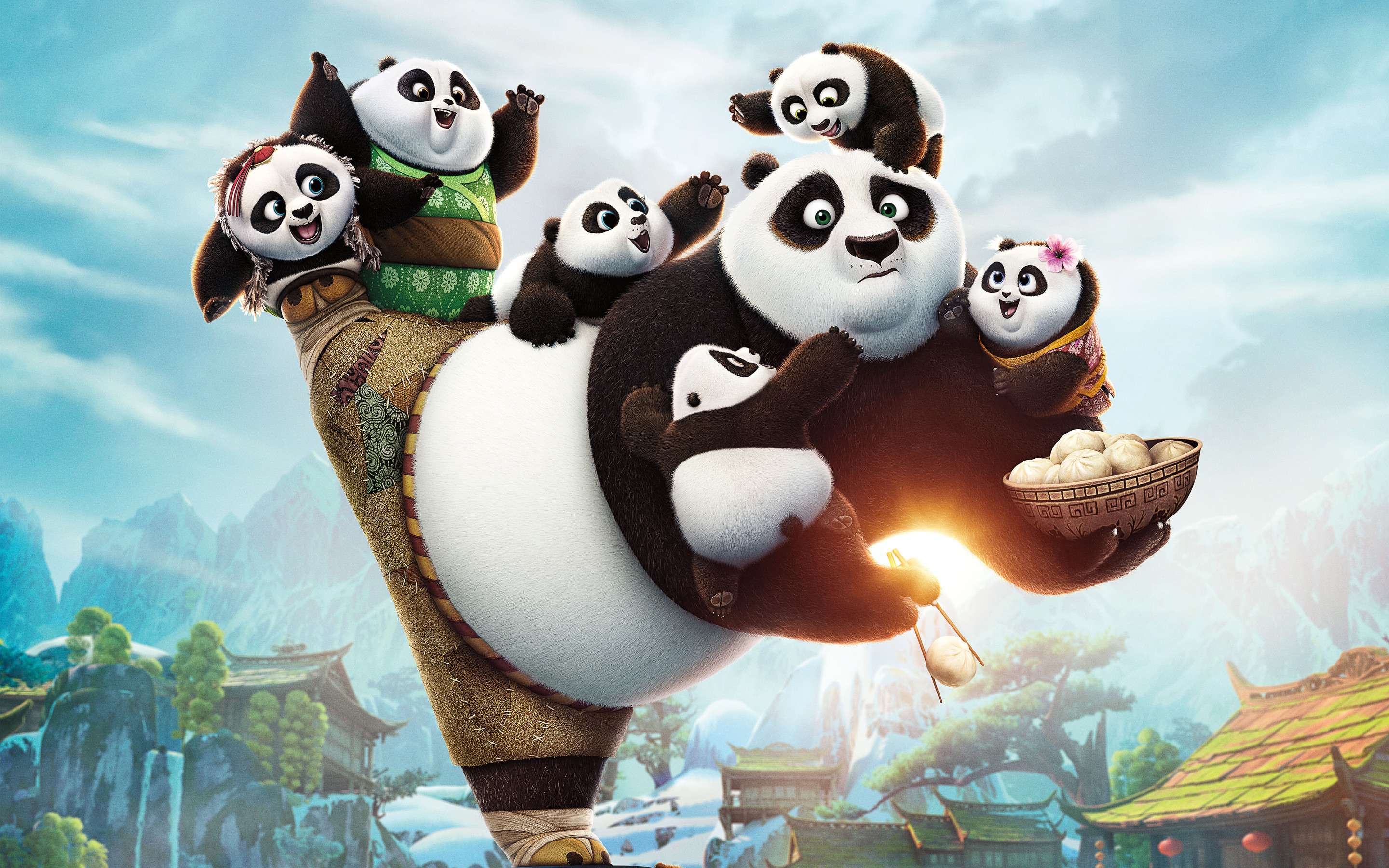 2880x1800 Kung Fu Panda 3 2016